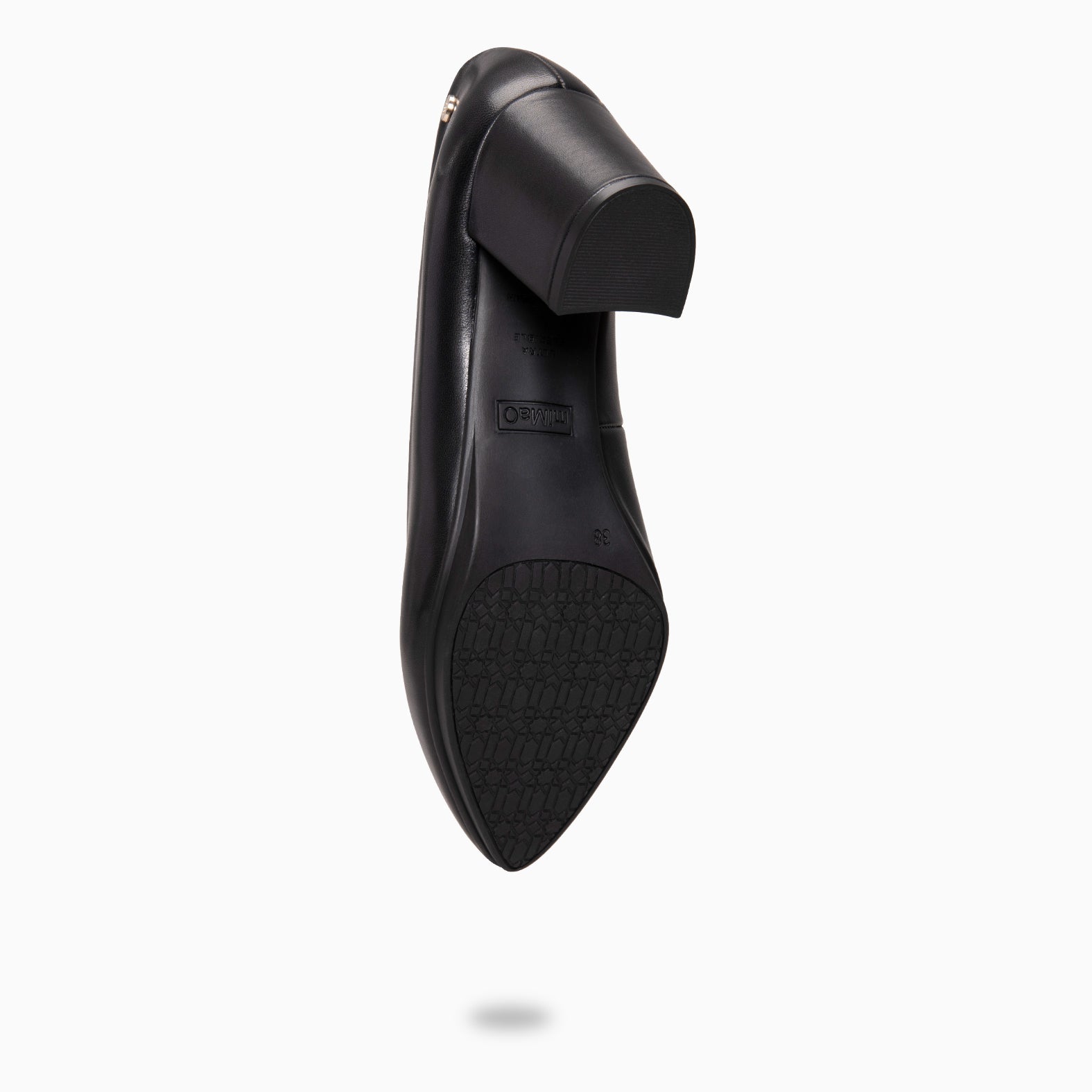 URBAN S SALÓN - Zapatos de tacón medio de napa NEGRO