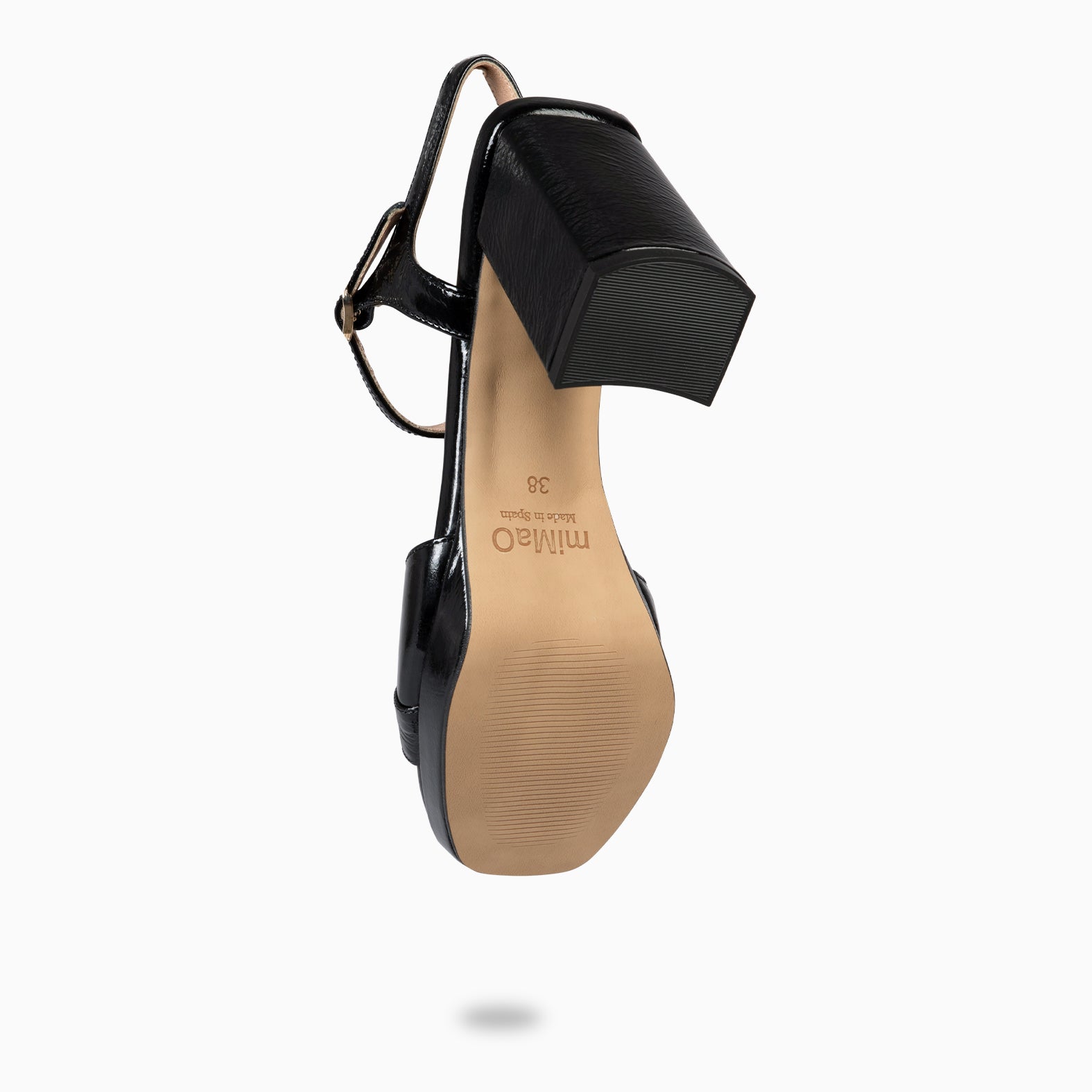 MICHELLE - ZAPATOS DE MUJER DE TACÓN ANCHO NEGRO