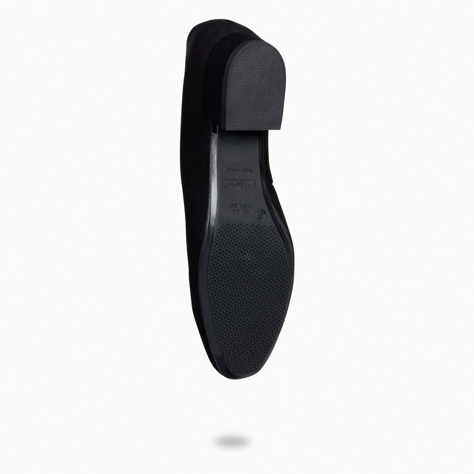 URBAN XS - Zapatos de tacón bajo de ante NEGRO