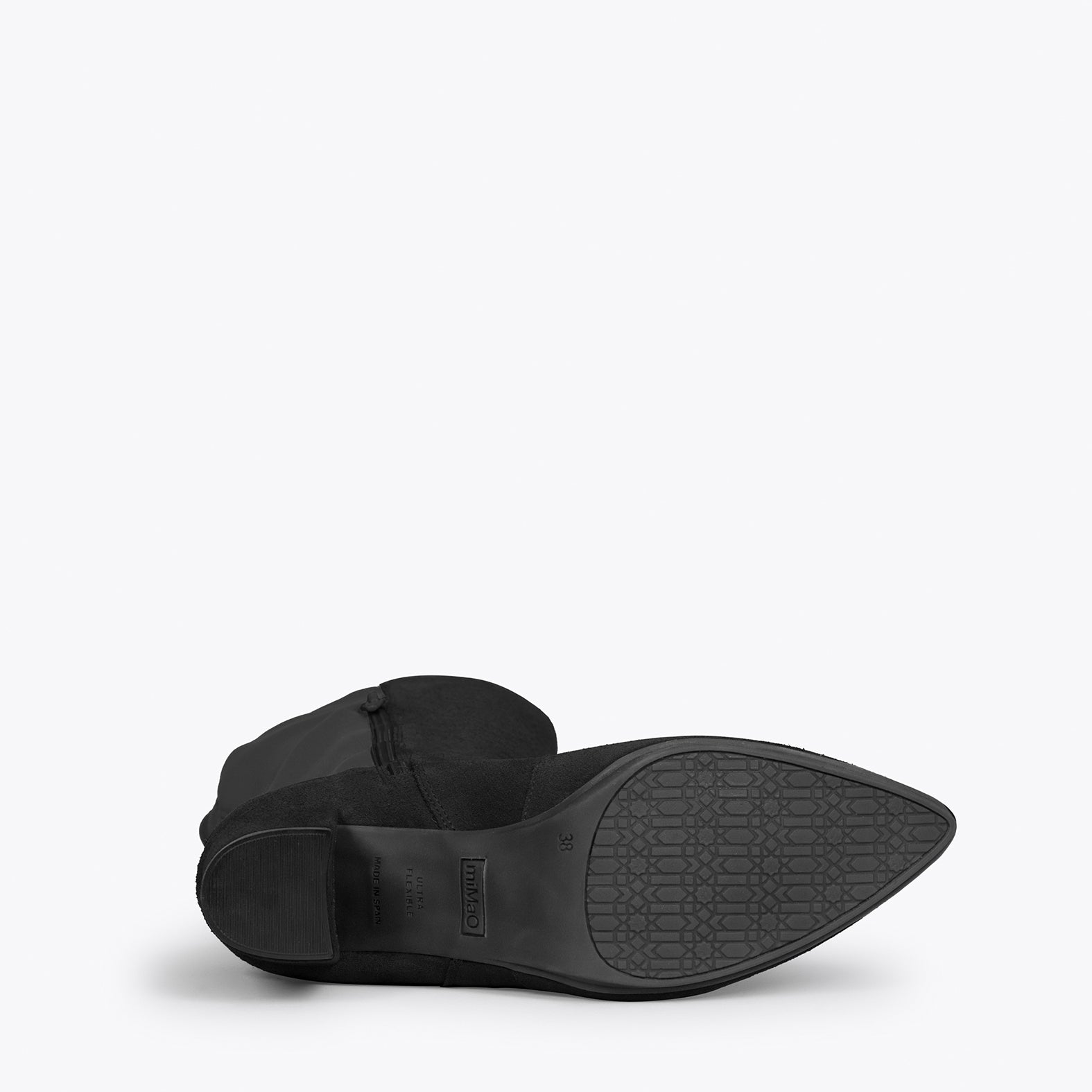 SUNSET – Botas de tacón elásticas NEGRO