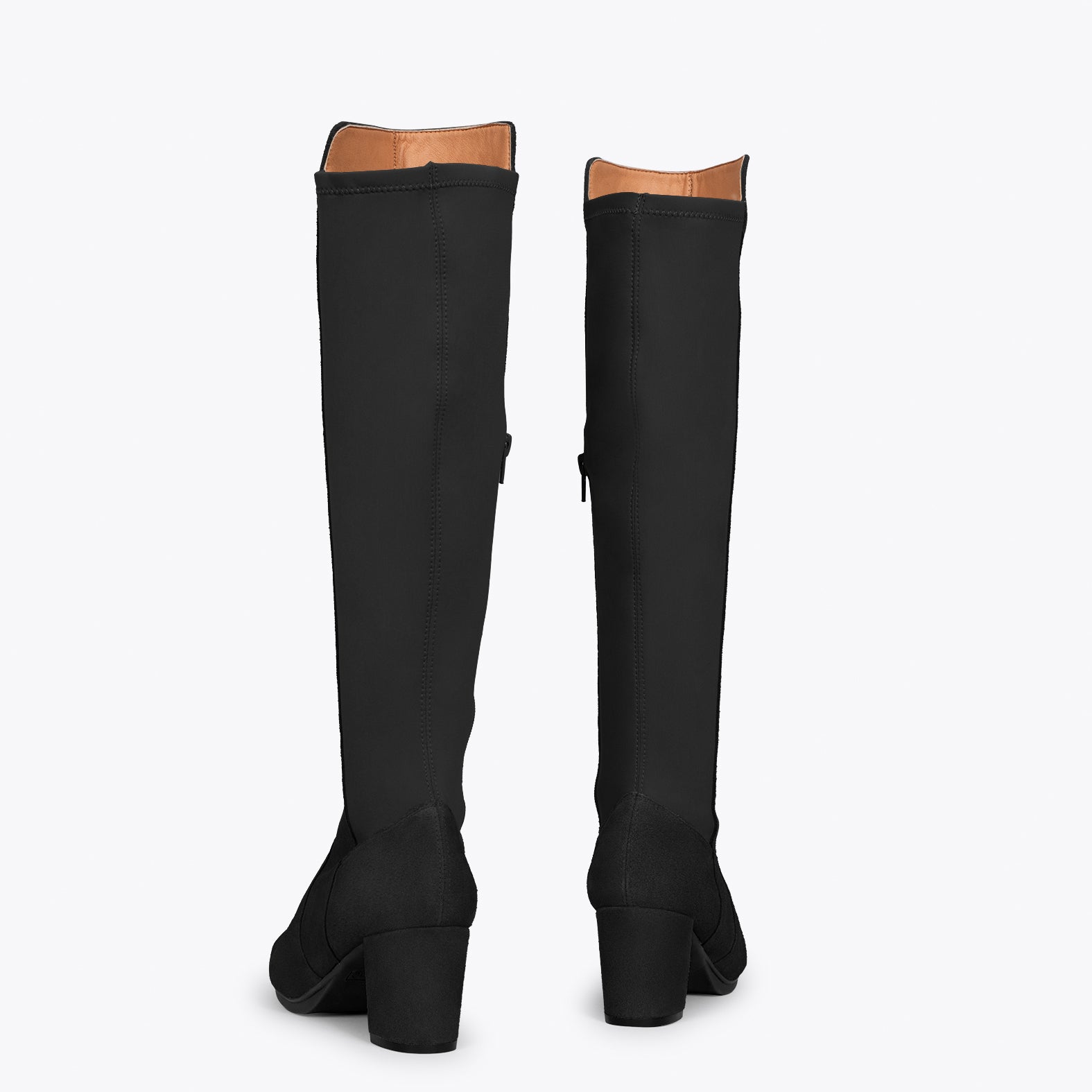 SUNSET – Botas de tacón elásticas NEGRO