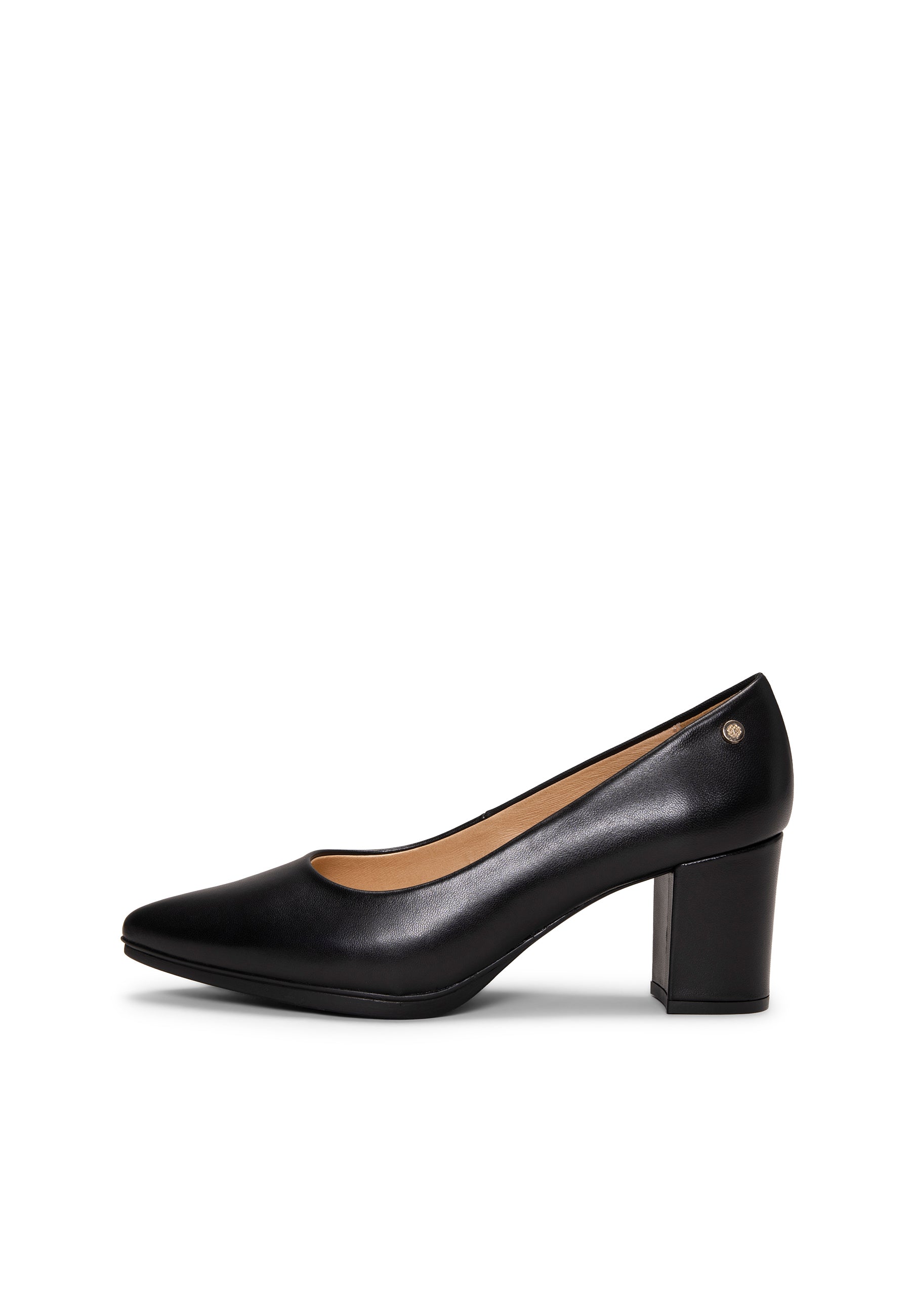 URBAN S SALÓN - Zapatos de tacón medio de napa NEGRO