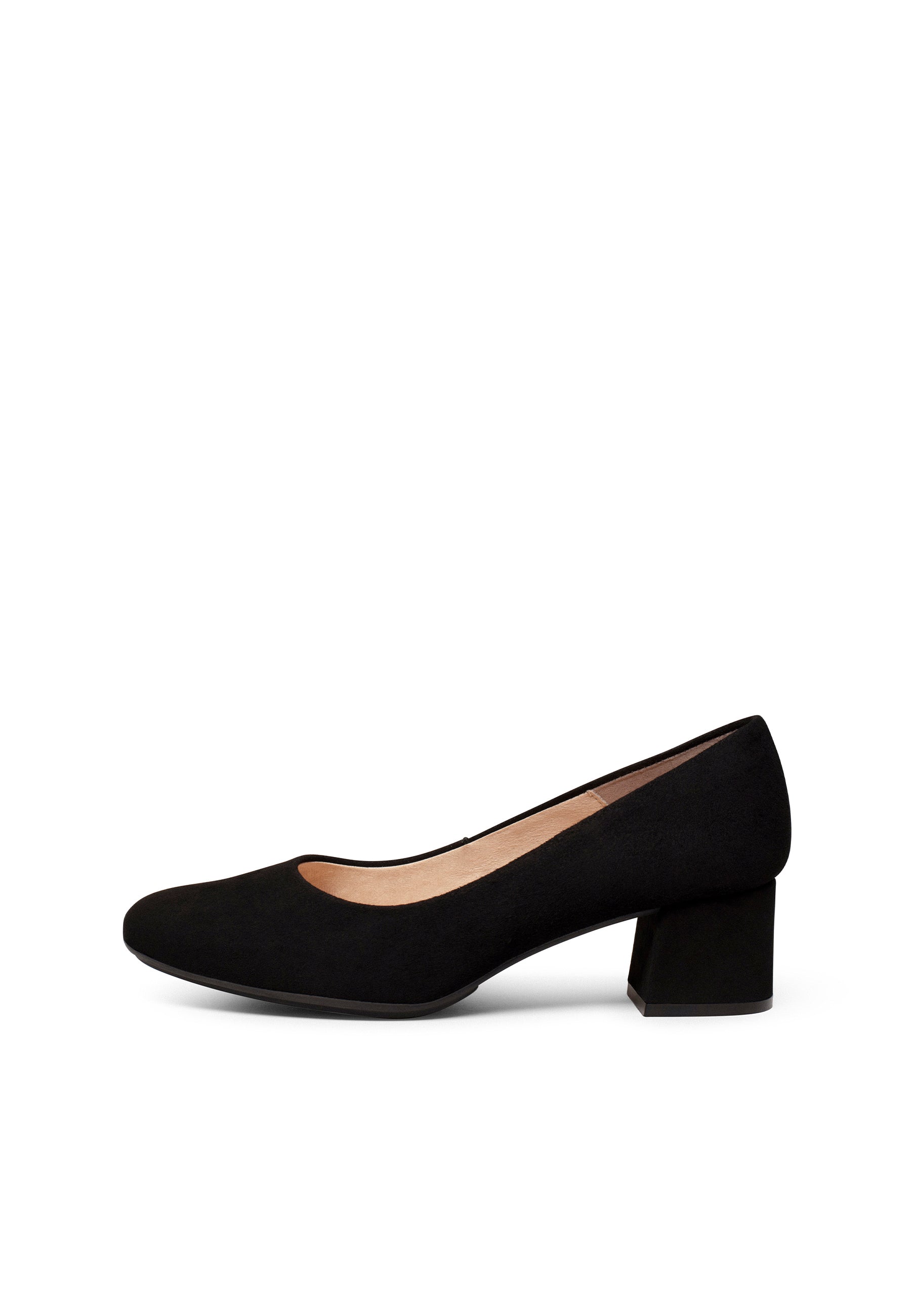 URBAN REDONDO - Zapatos de tacón bajo de ante NEGRO