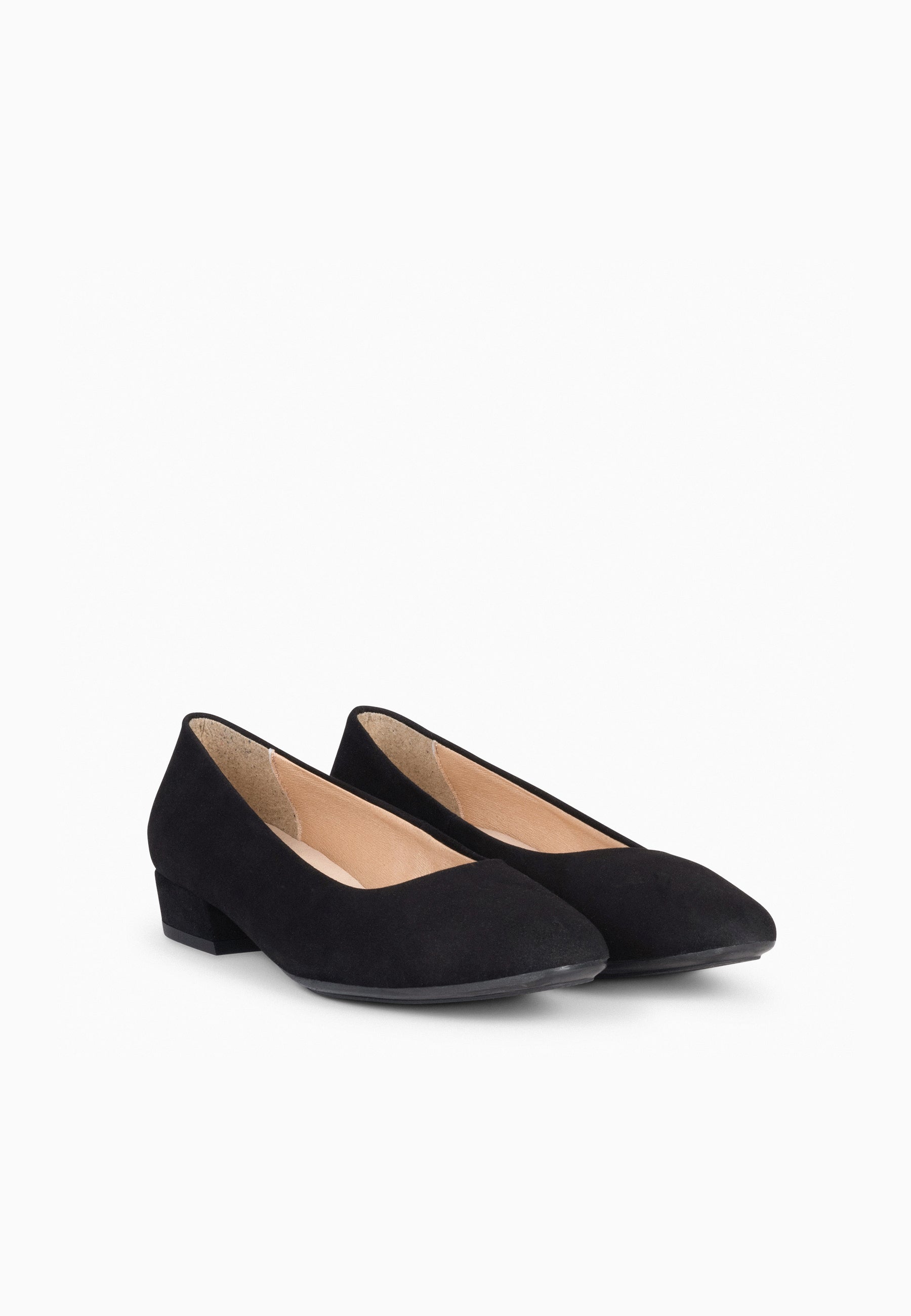 URBAN XS - Zapatos de tacón bajo de ante NEGRO