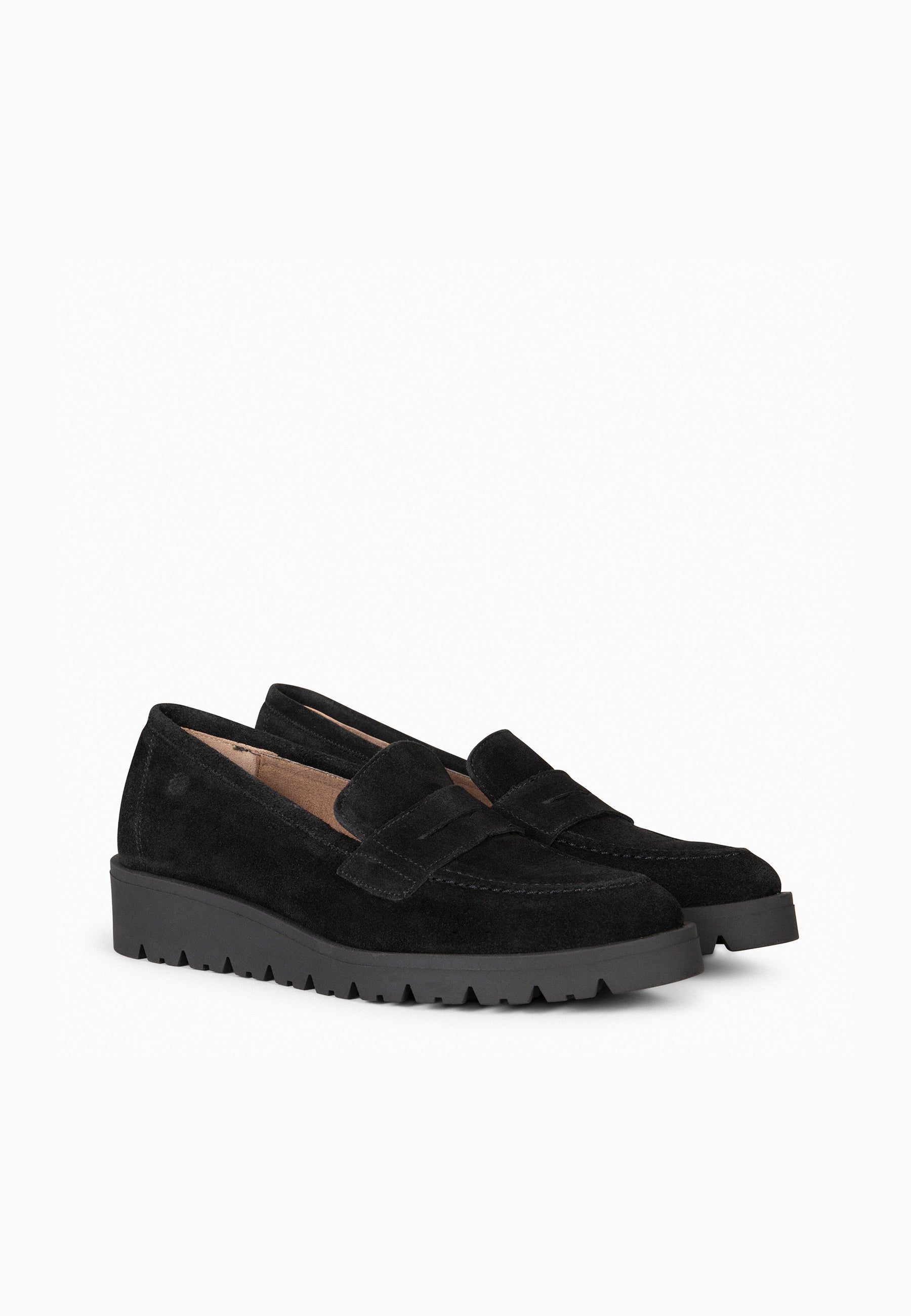 DAFNE - Mocasín con cuña NEGRO