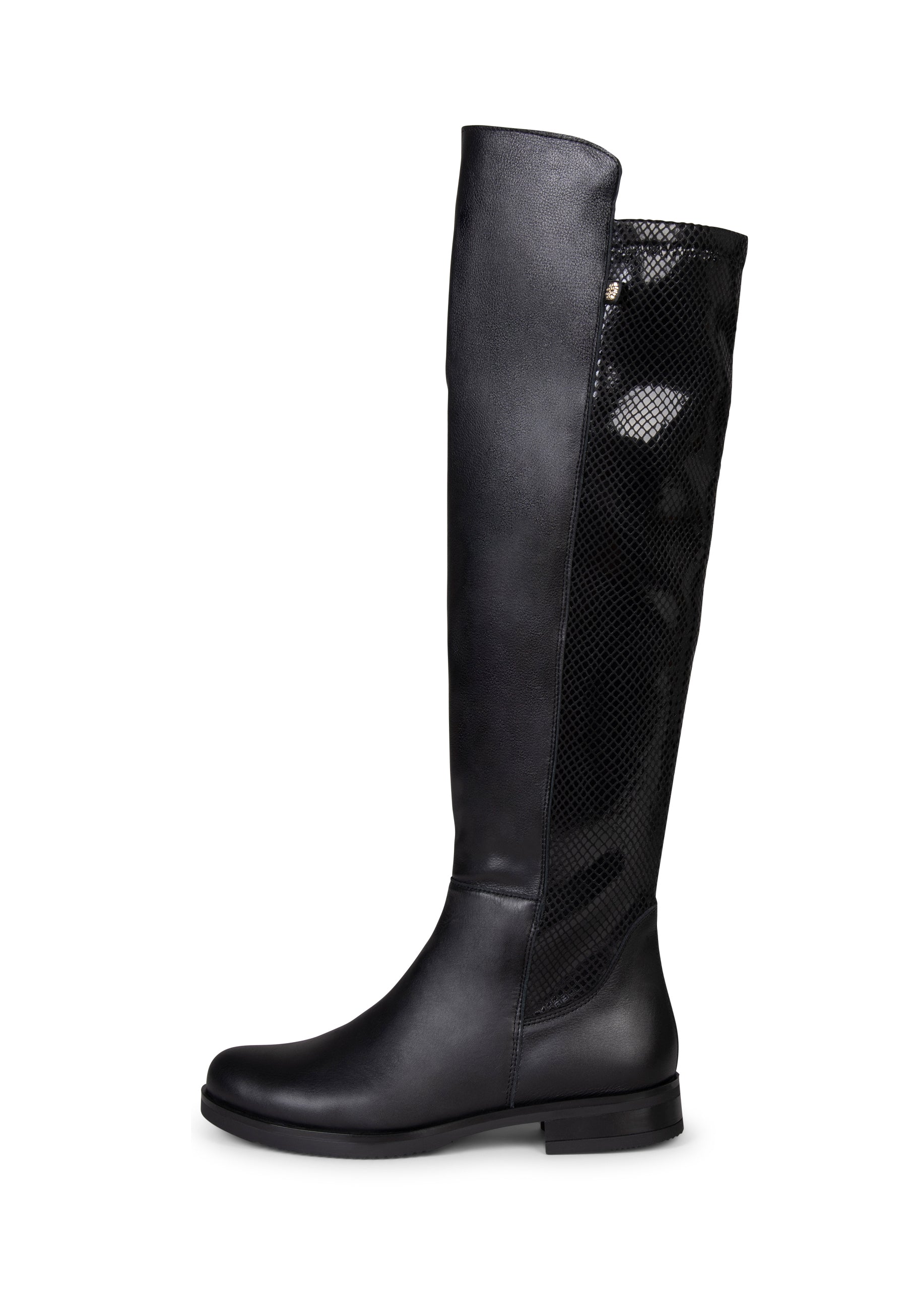 LIA - Bota alta de piel SERPIENTE