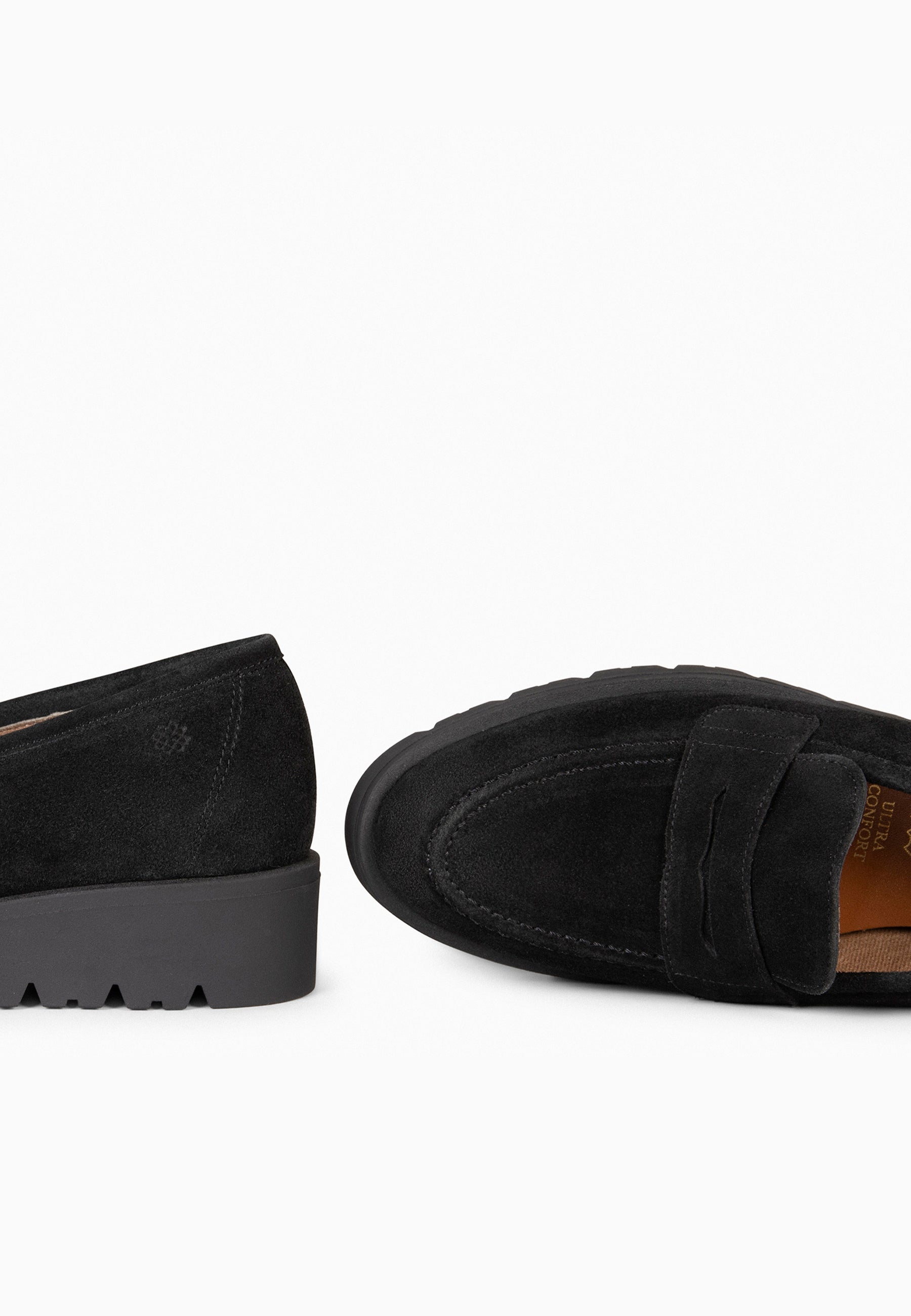 DAFNE - Mocasín con cuña NEGRO