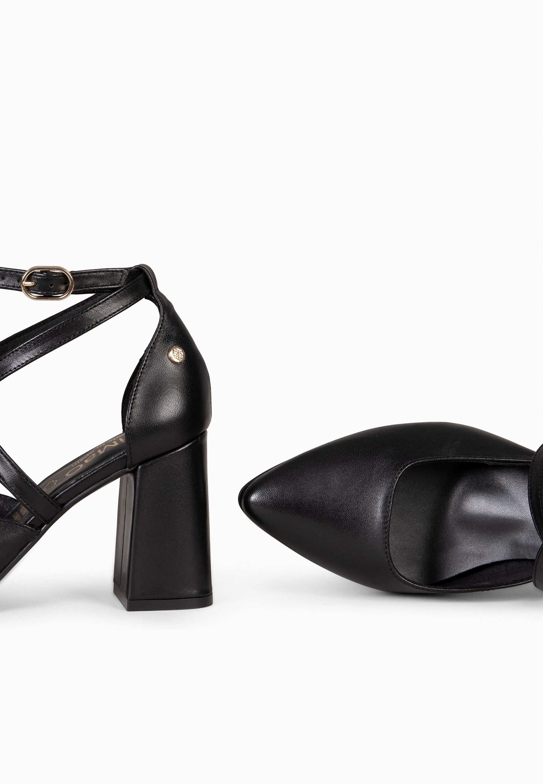 ARIEL - Zapato de tacón ancho NEGRO