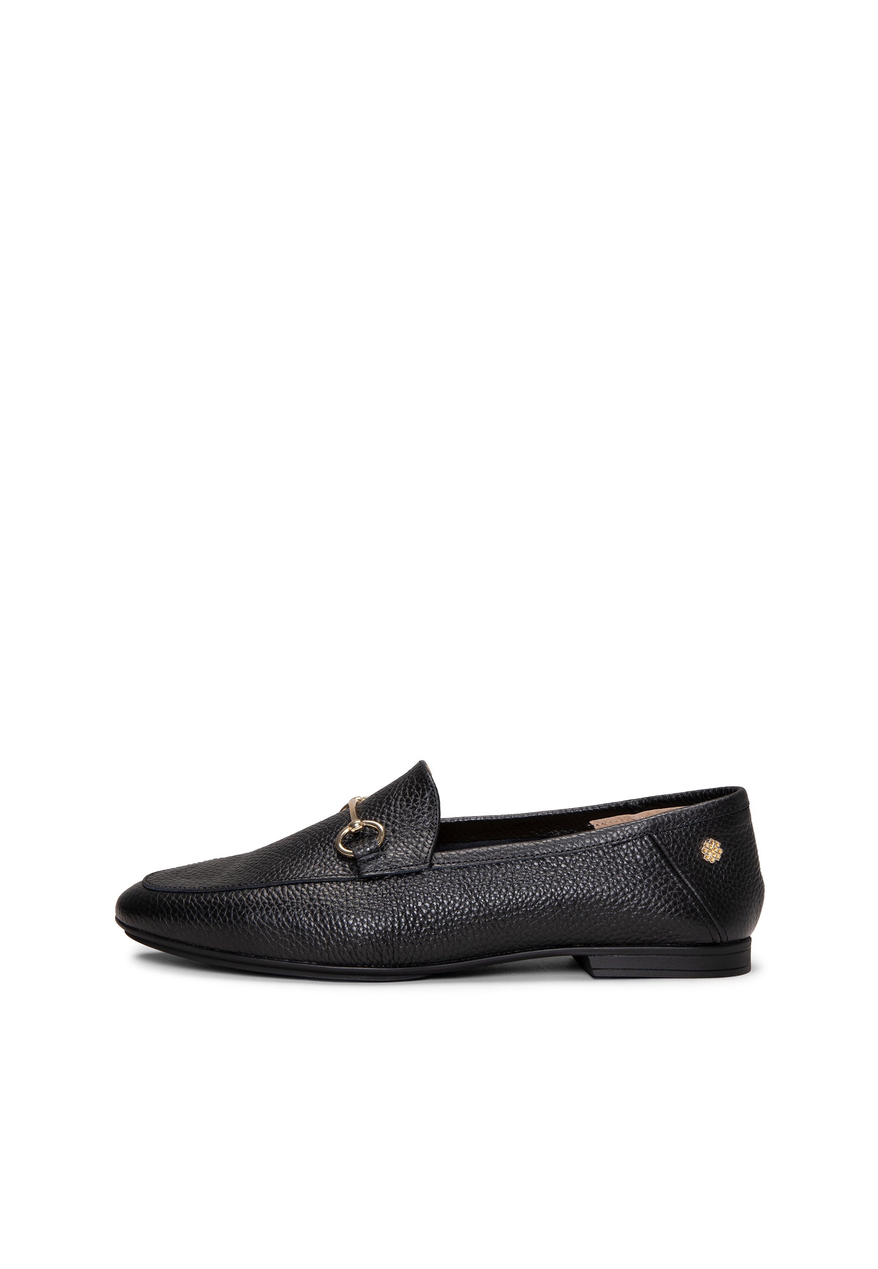 STYLE – Mocasines planos con adorno metalizado NEGRO