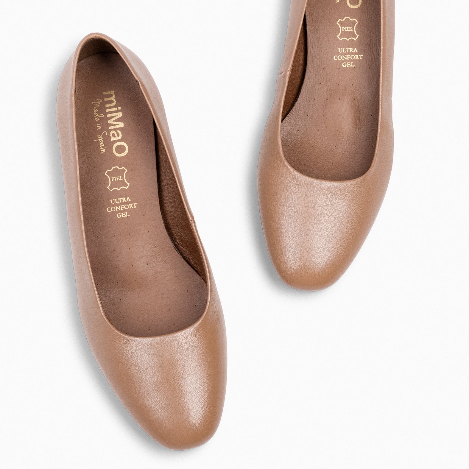 URBAN XS - Zapatos de tacón bajo de napa NUDE