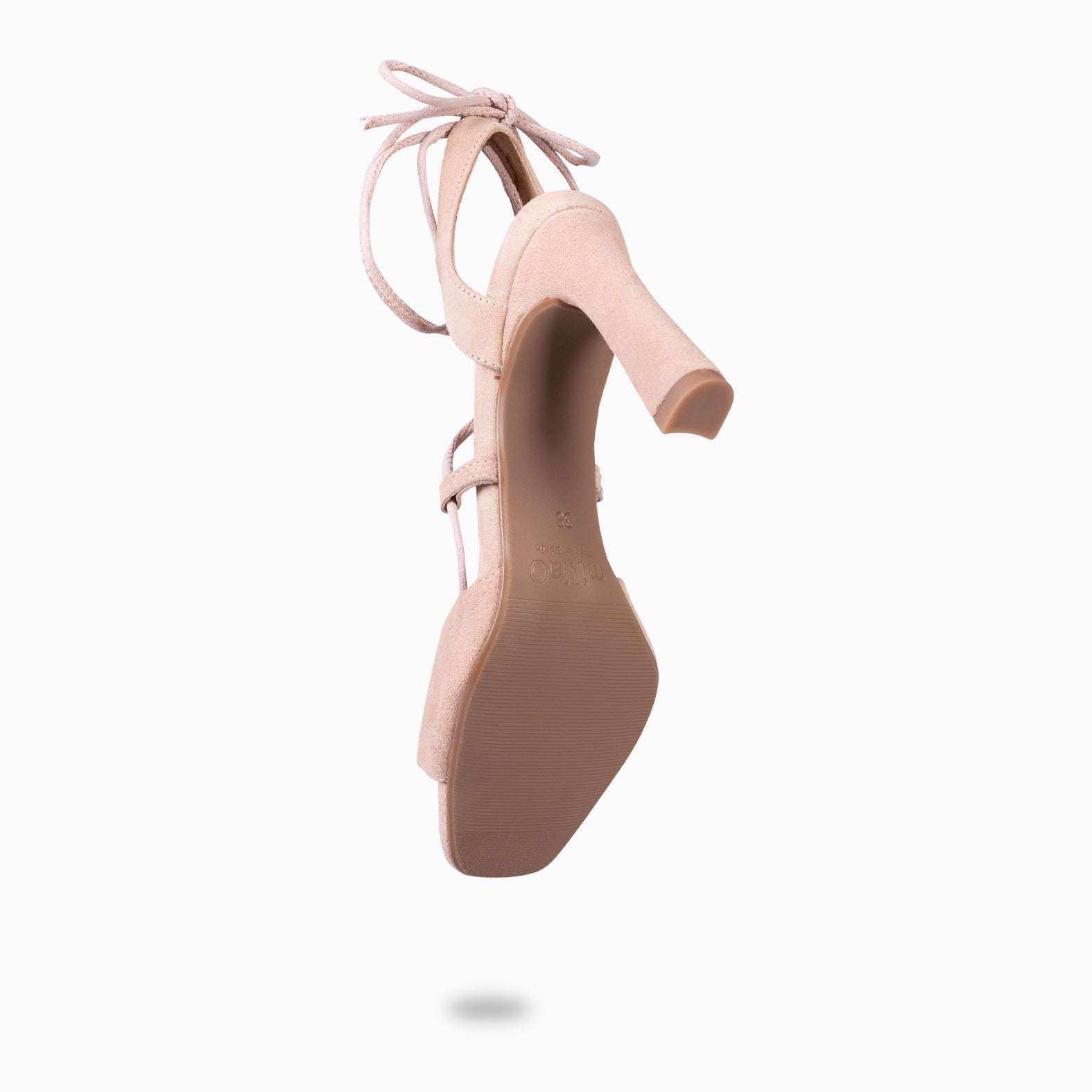 MÓNICA - SANDALIAS ELEGANTES DE TACÓN NUDE