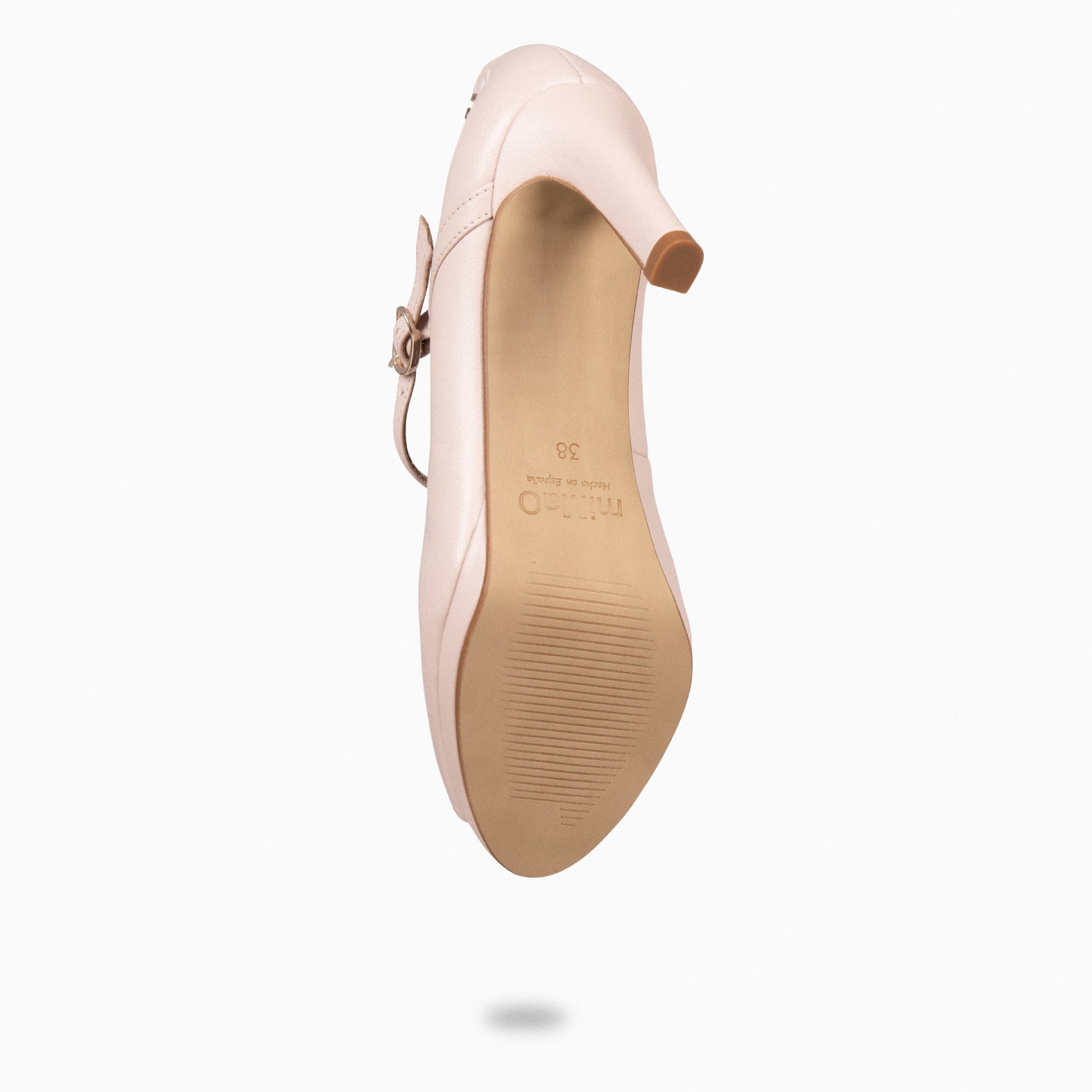 CASSIS - Zapato Peep Toe con correa NUDE
