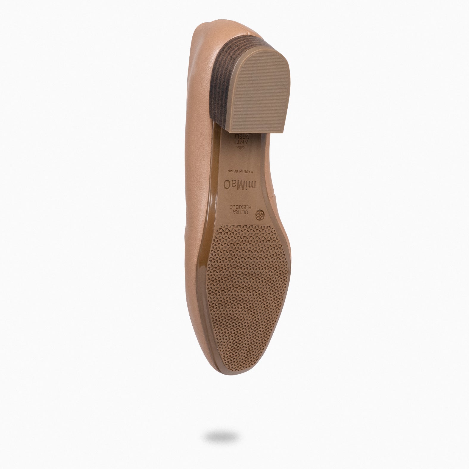 URBAN XS - Zapatos de tacón bajo de napa NUDE