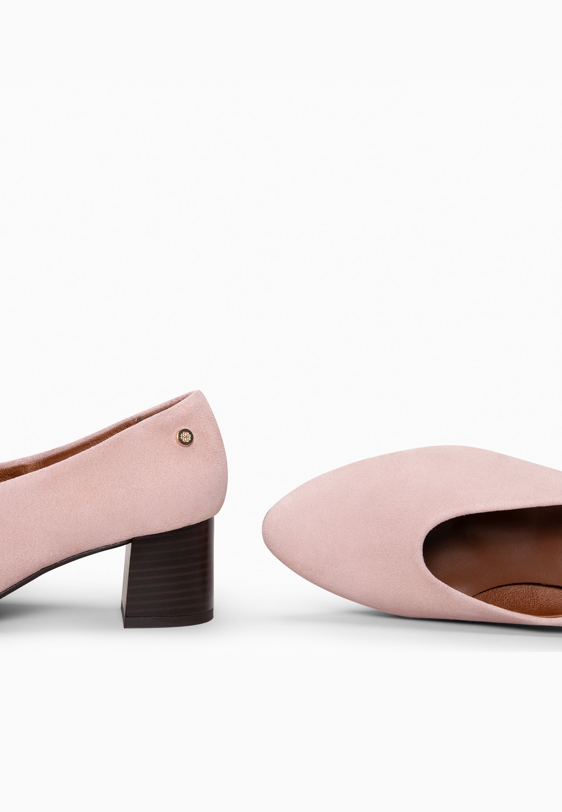 URBAN STYLE - Zapatos de tacón ancho NUDE