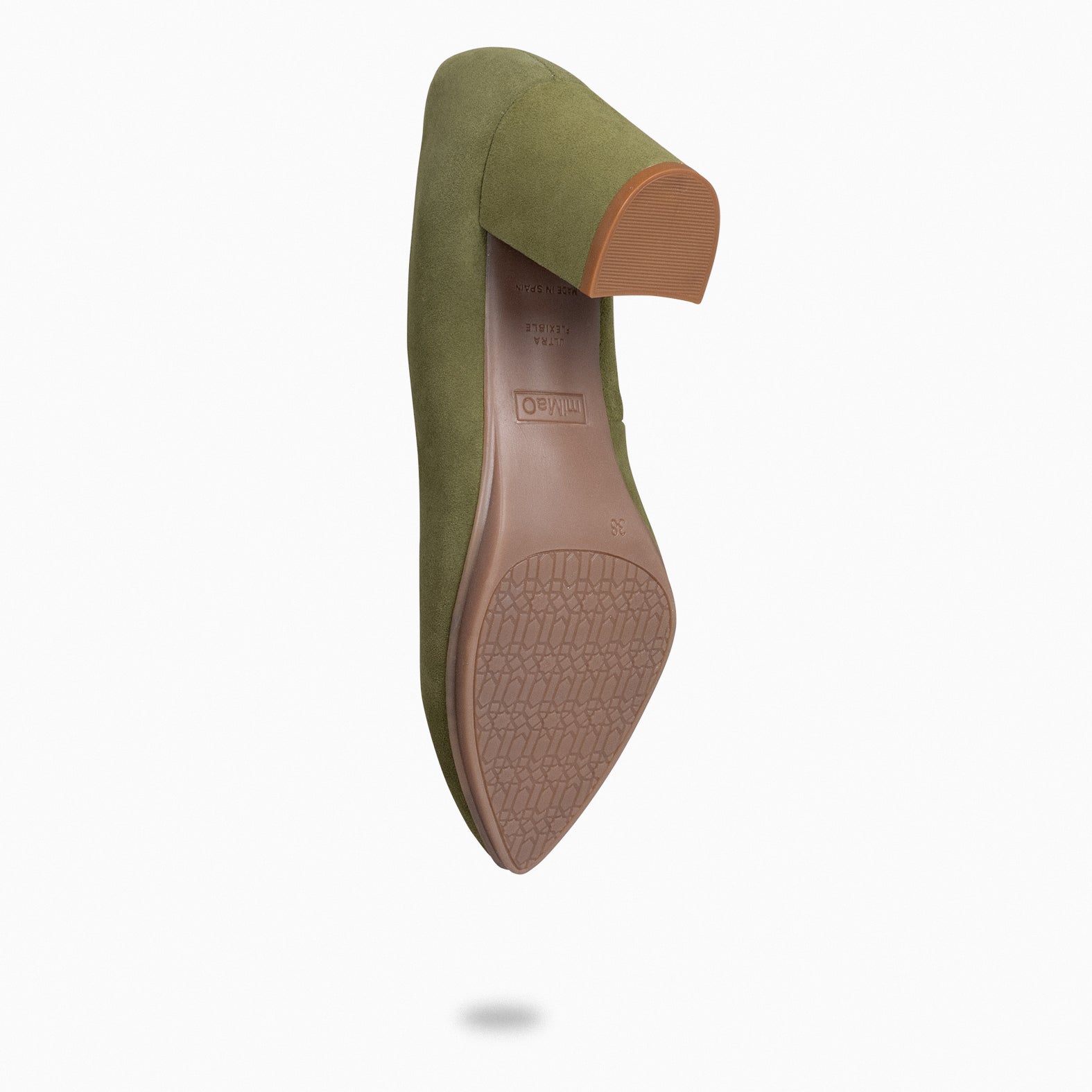 URBAN S - Zapatos de tacón medio de ante VERDE
