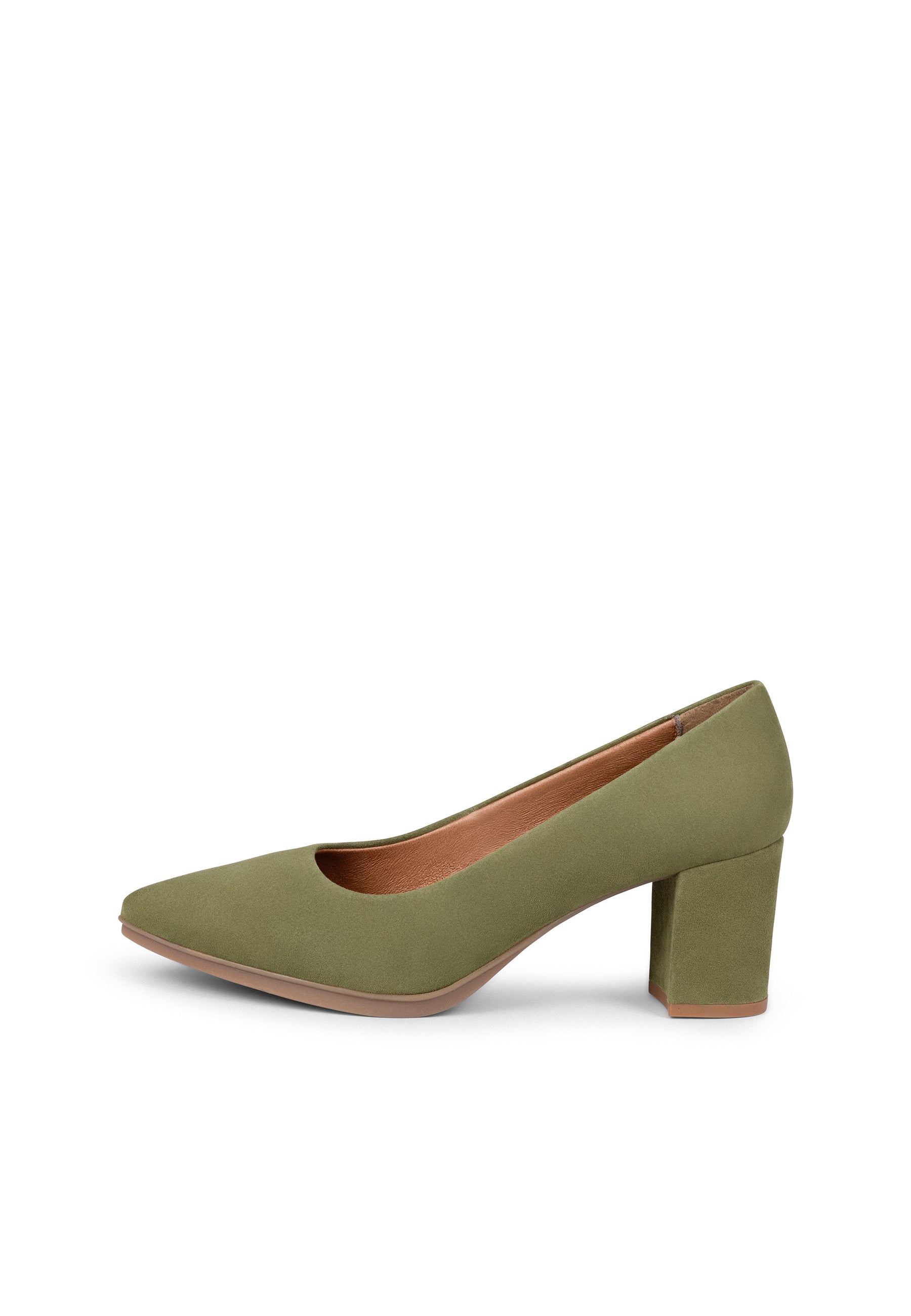 URBAN S - Zapatos de tacón medio de ante VERDE