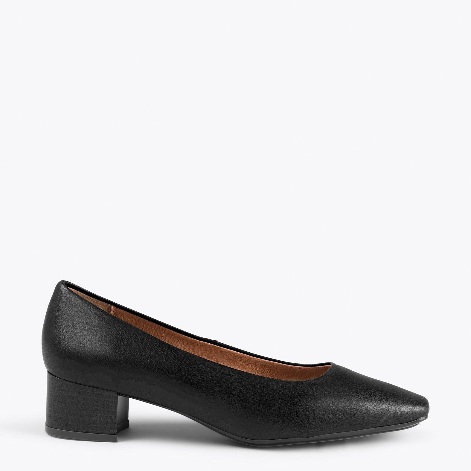 URBAN LADY - Zapatos de tacón bajo de napa NEGRO