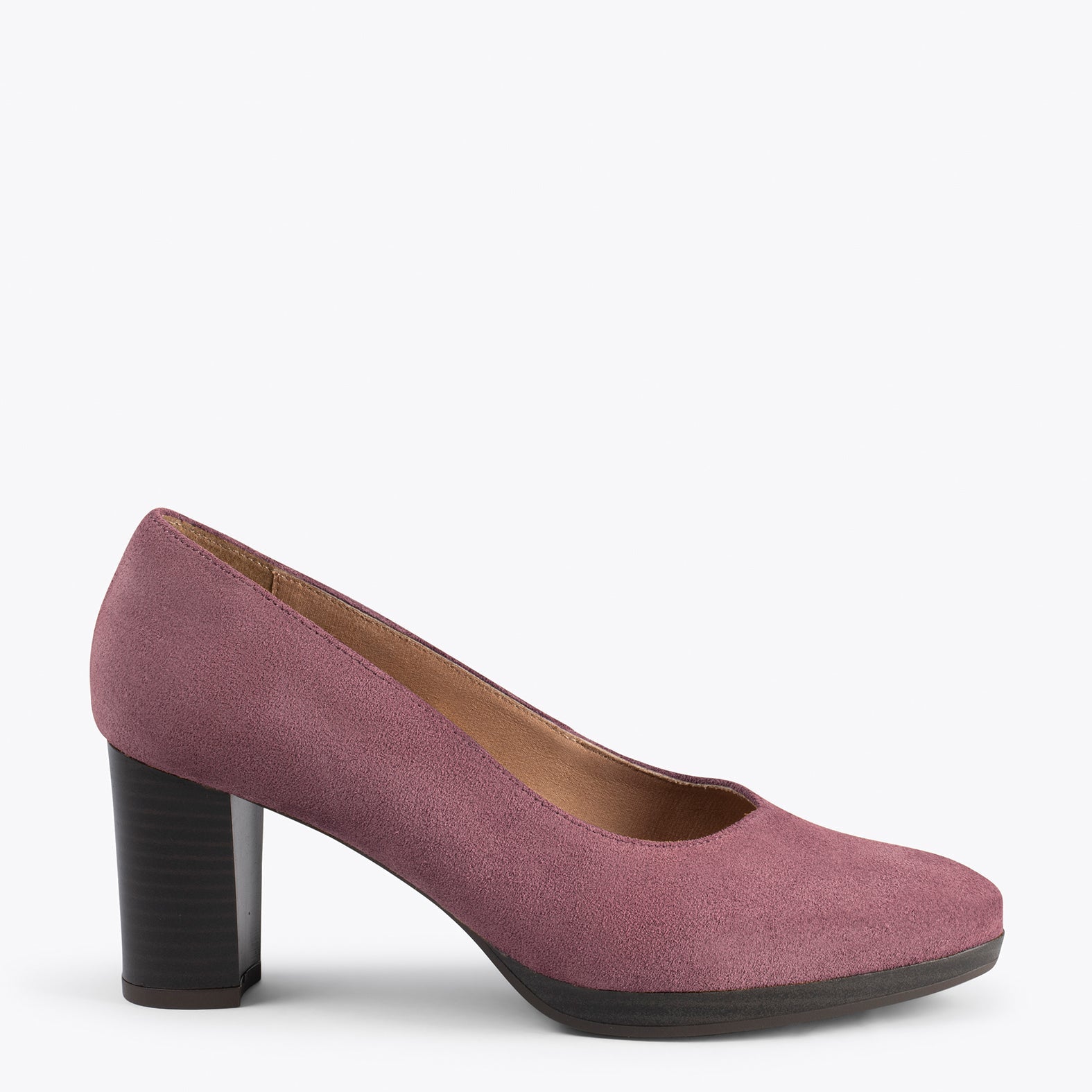 AZAFATA VINTAGE - Zapatos con tacón y plataforma CIRUELA