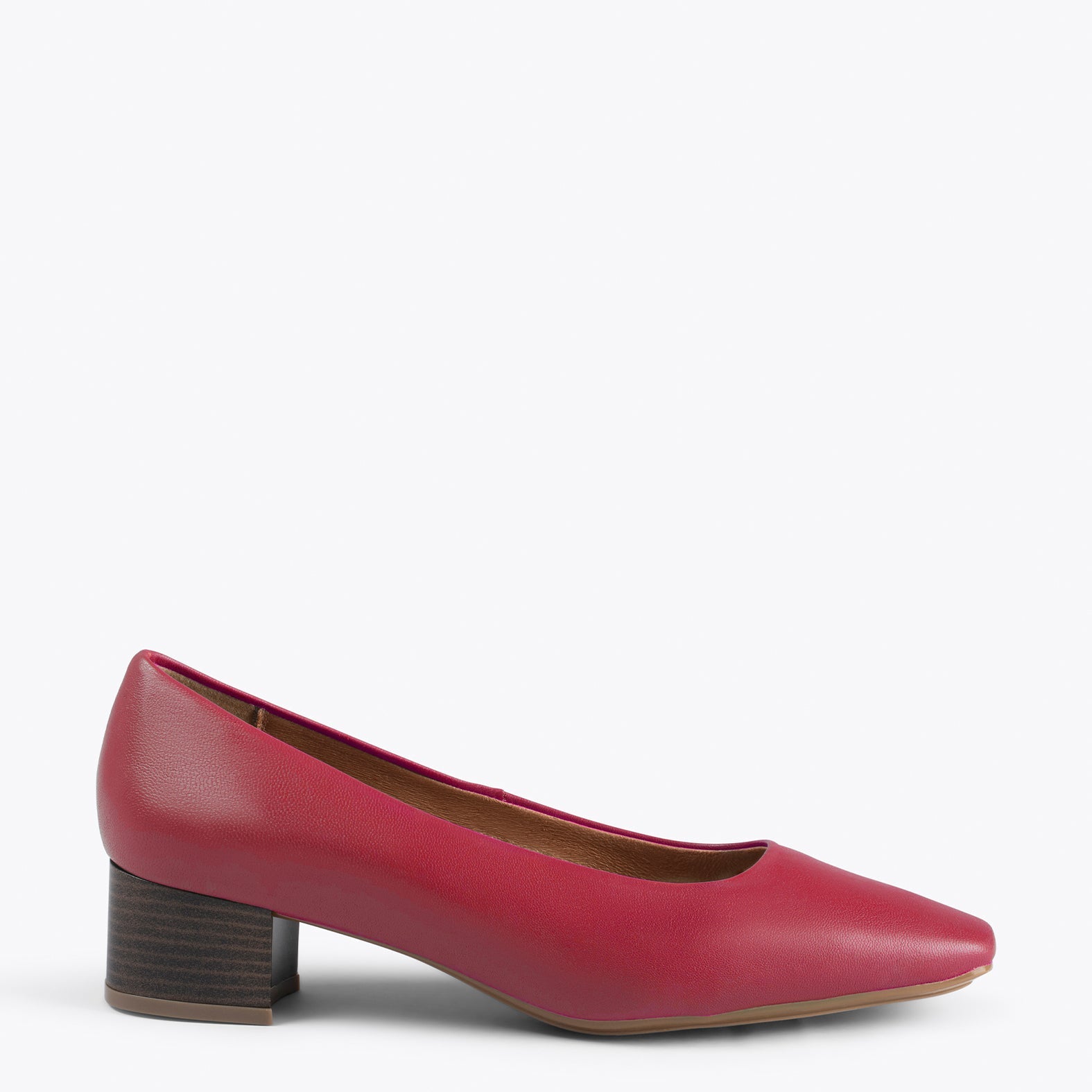 URBAN LADY - Zapatos de tacón bajo de napa GRANATE