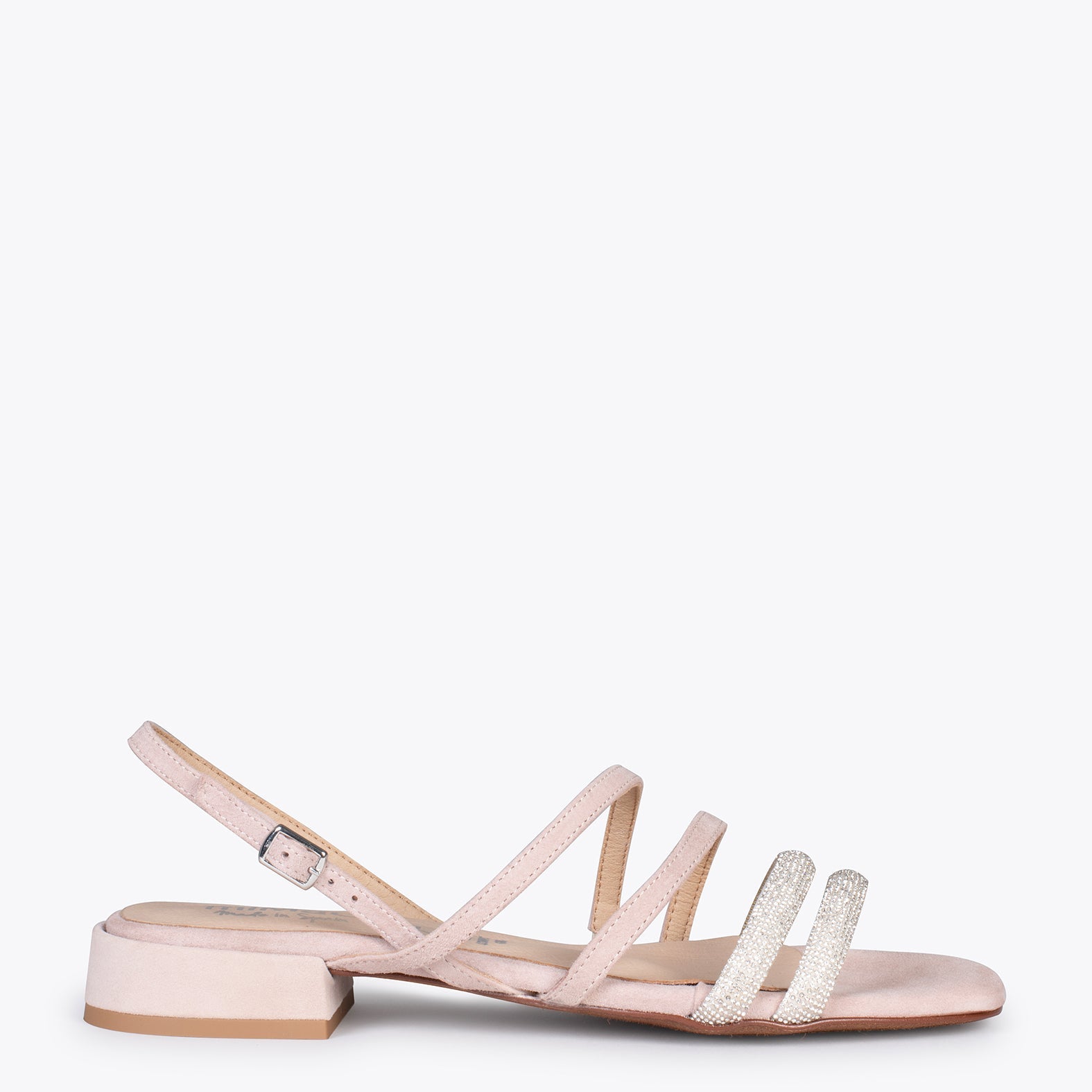 OSLO - Sandalias planas NUDE