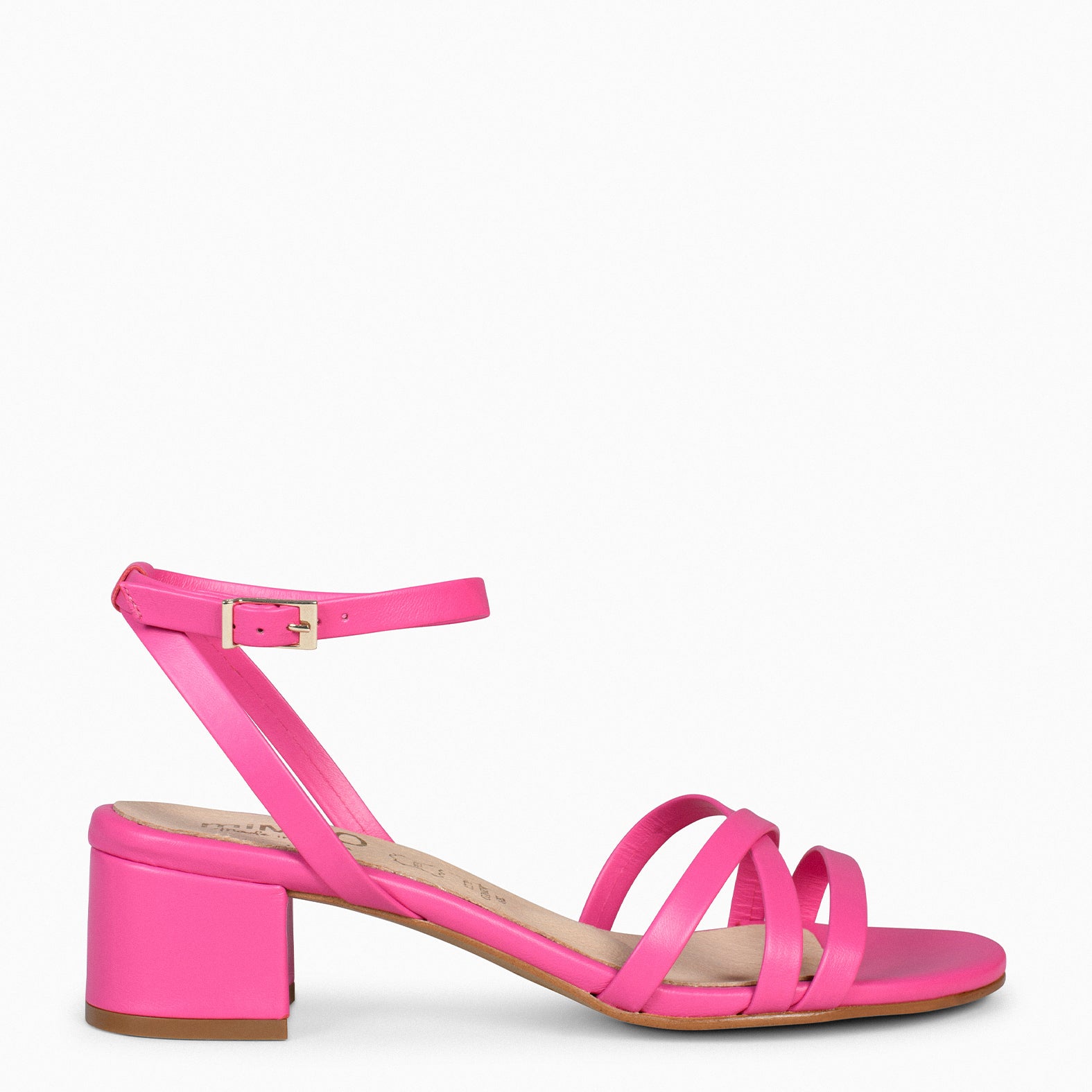 VIENA – Sandalias de tiras finas y tacón bajo ROSA