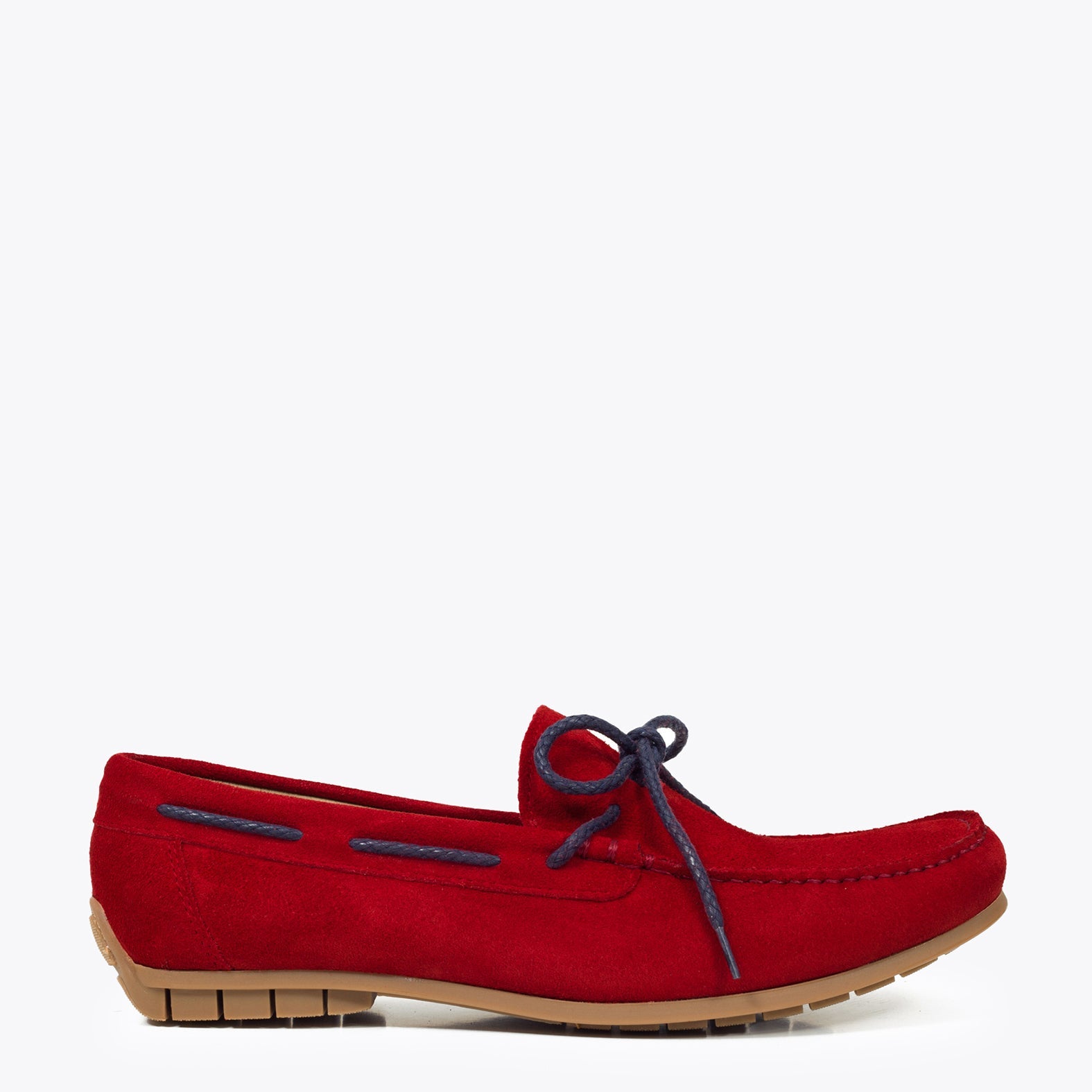 CORDÓN – Mocasín de hombre ROJO con cordón