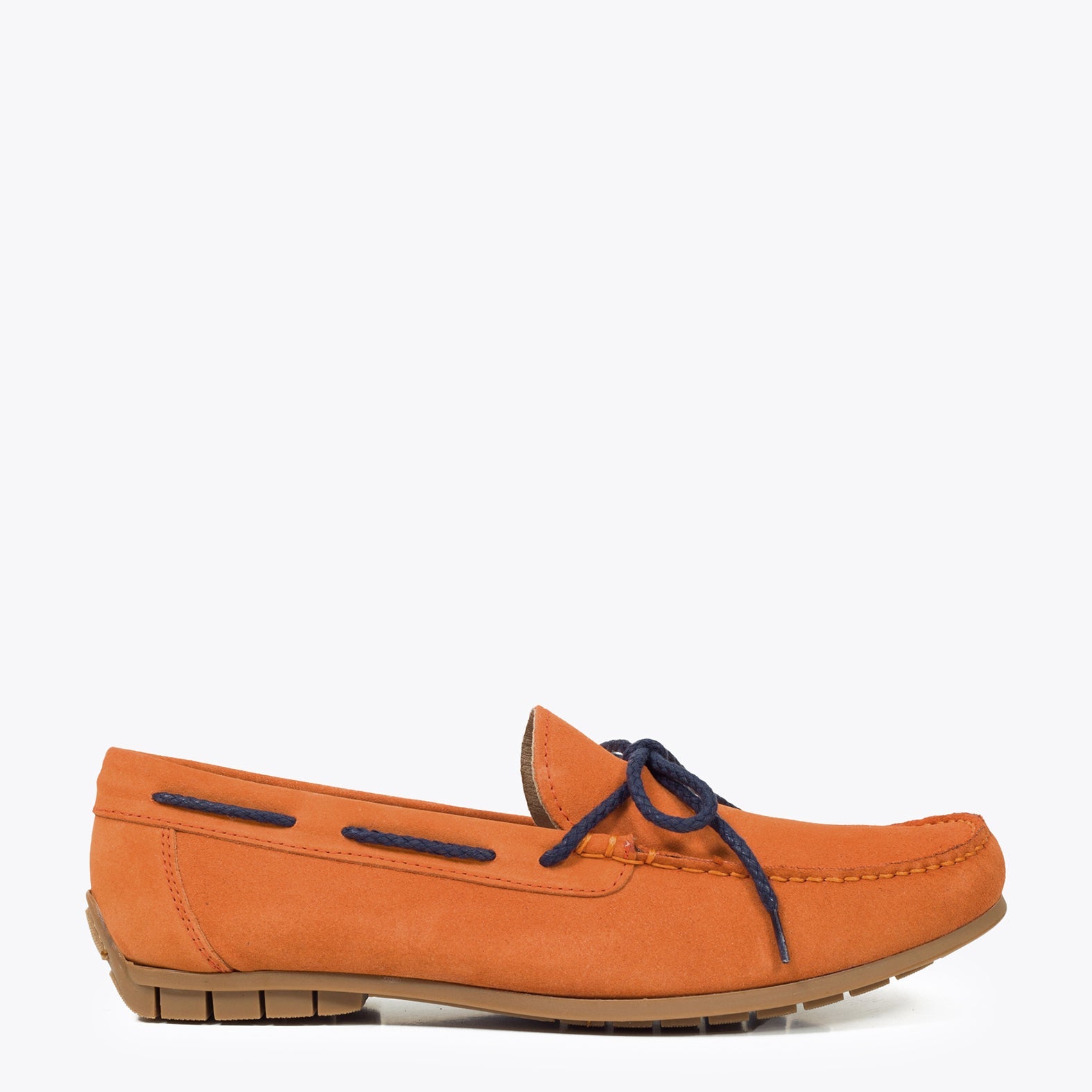 CORDÓN – Mocasín de hombre NARANJA con cordón