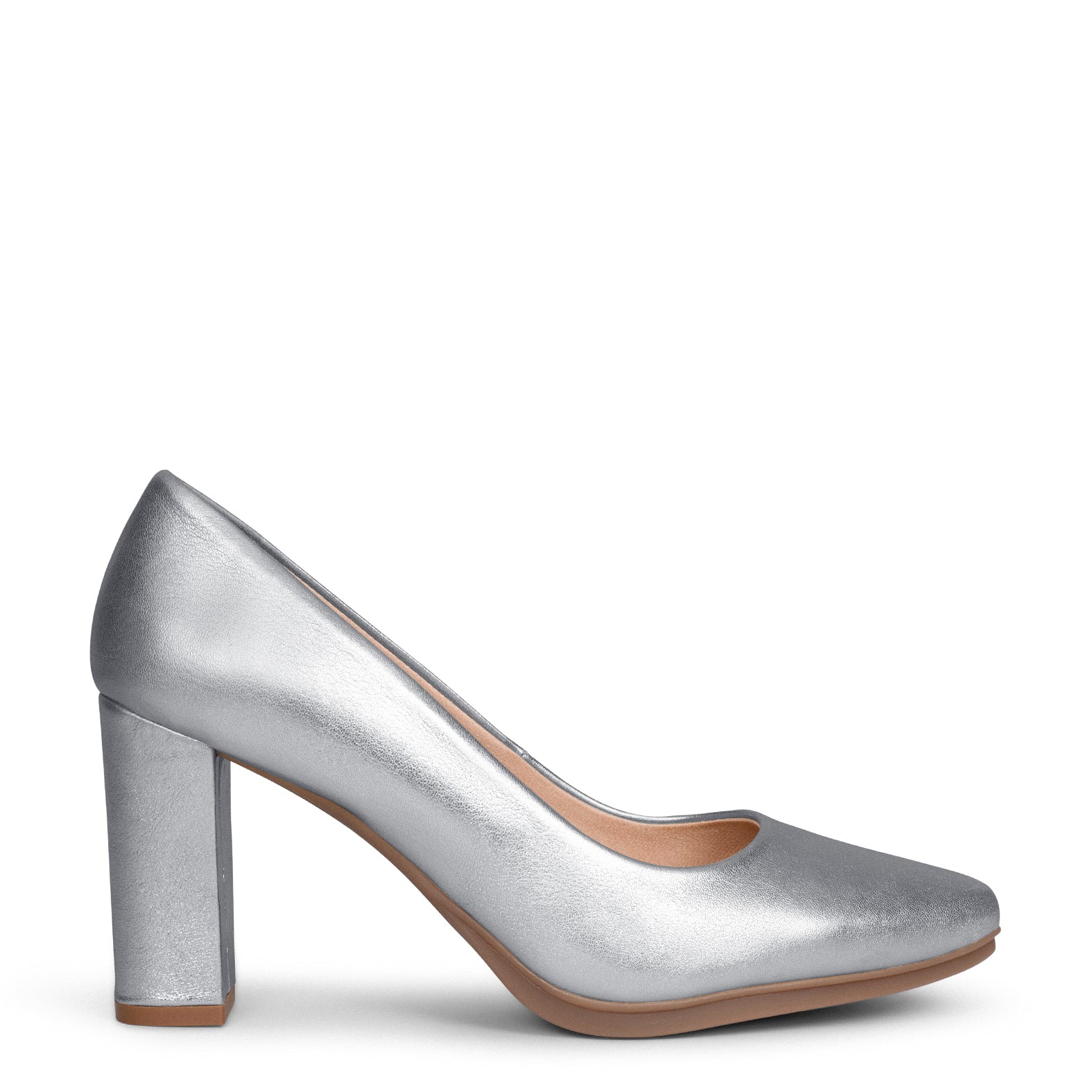 URBAN SPLASH - Zapatos de tacón con piel metalizada PLATA