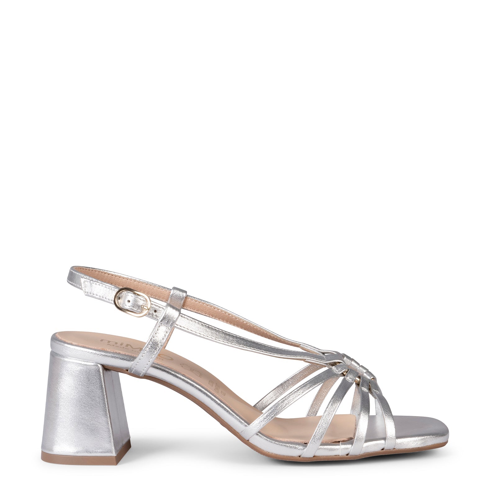 SOLEIL - Sandalias de tacón PLATA