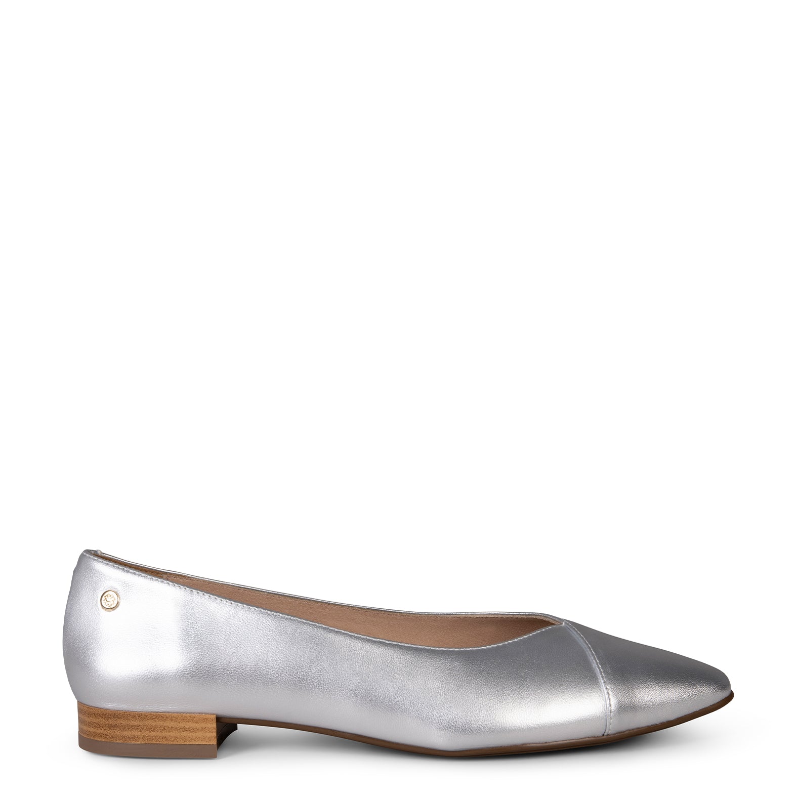 MARIE - Zapatos de tacón Bajo de punta fina PLATA