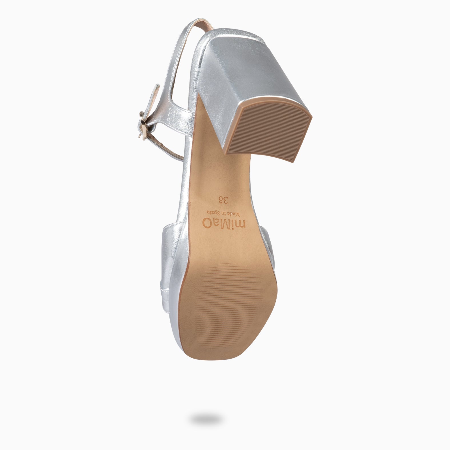MICHELLE - ZAPATOS DE MUJER DE TACÓN ANCHO PLATA