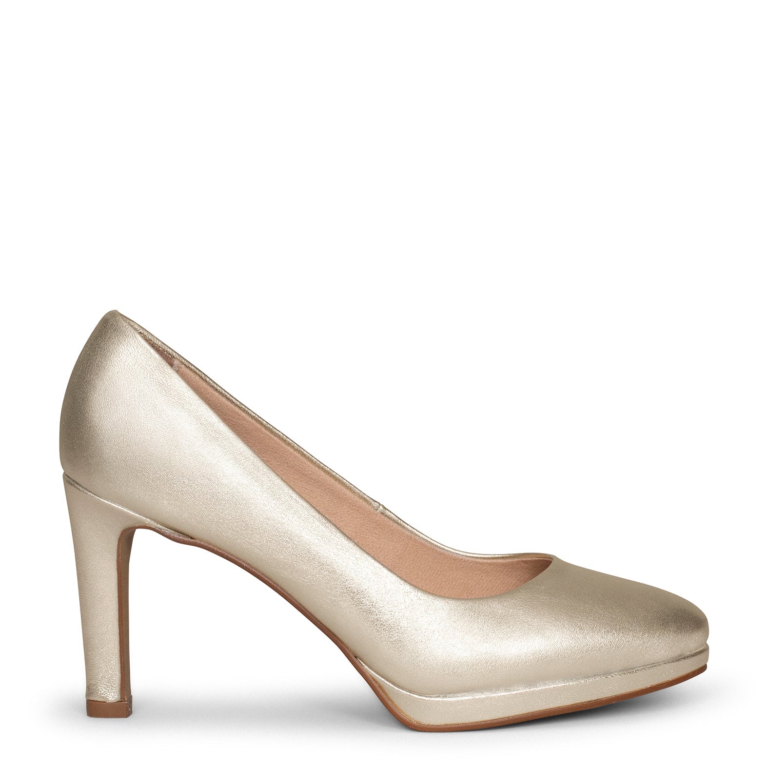 PLATAFORMA - Zapatos de tacón alto y plataforma PLATINO