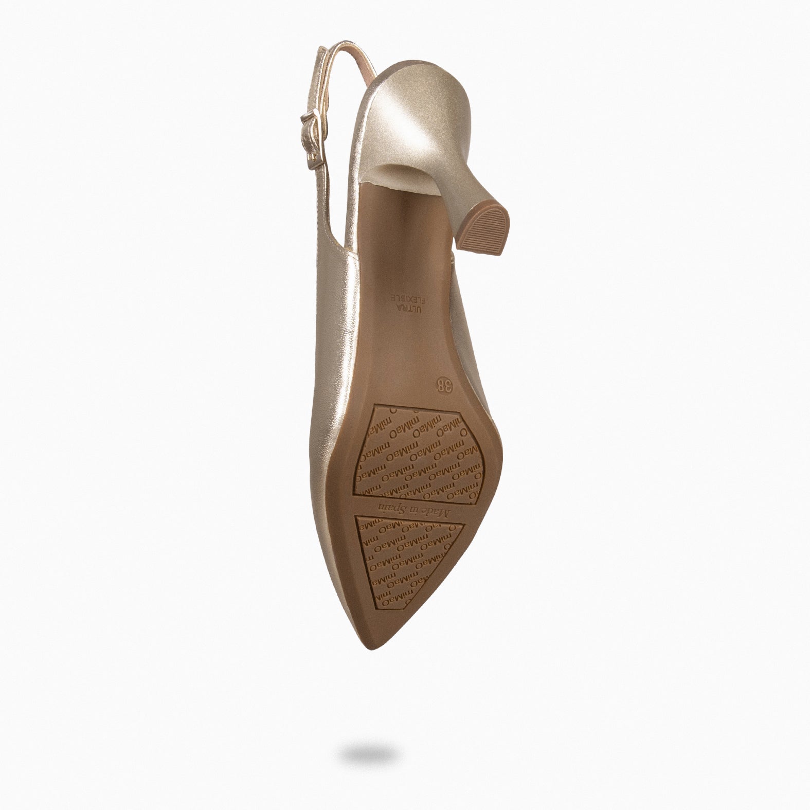 GLAM DESTALONADO - Zapatos de tacón destalonados de napa PLATINO