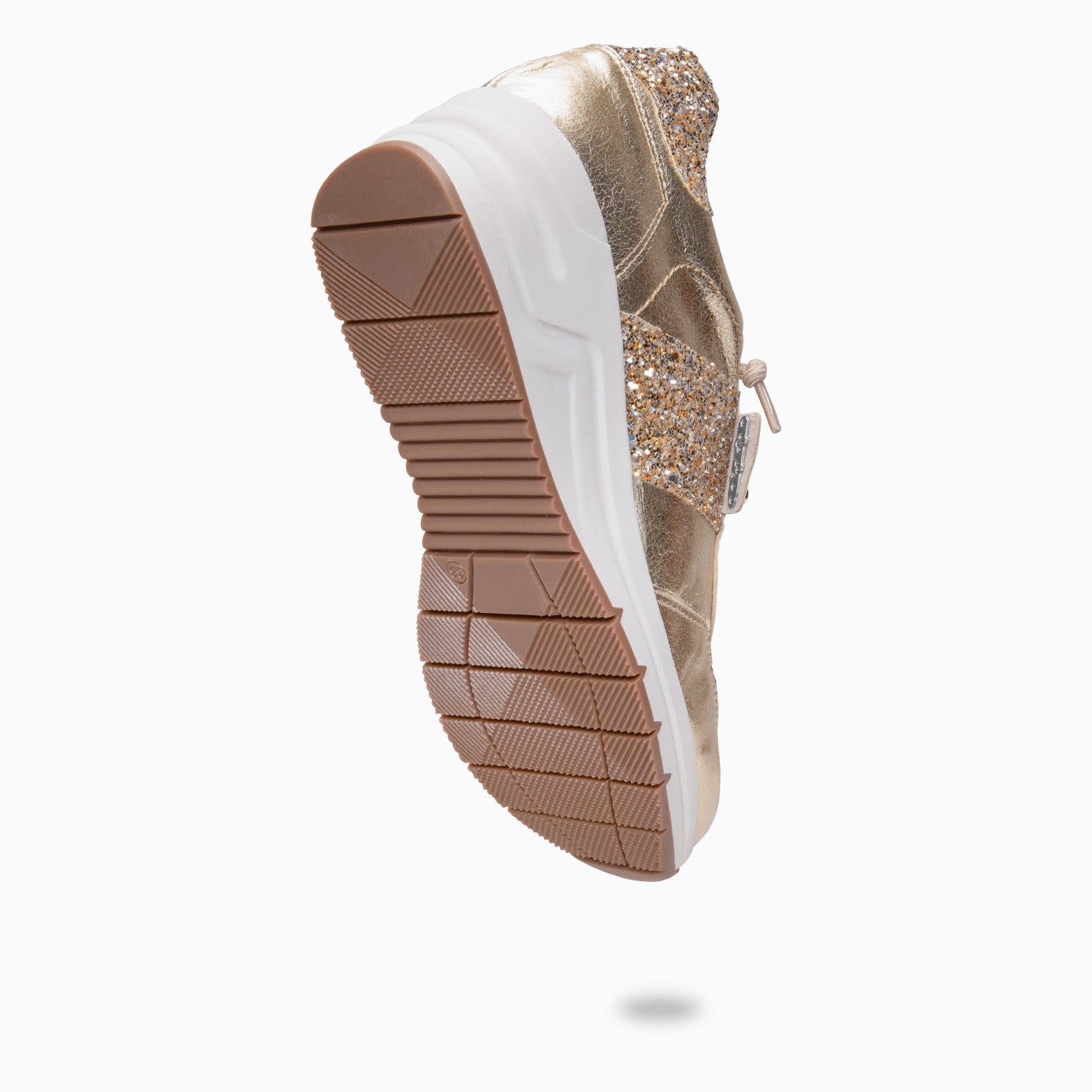 PAU - Zapatillas con cuña PLATINO