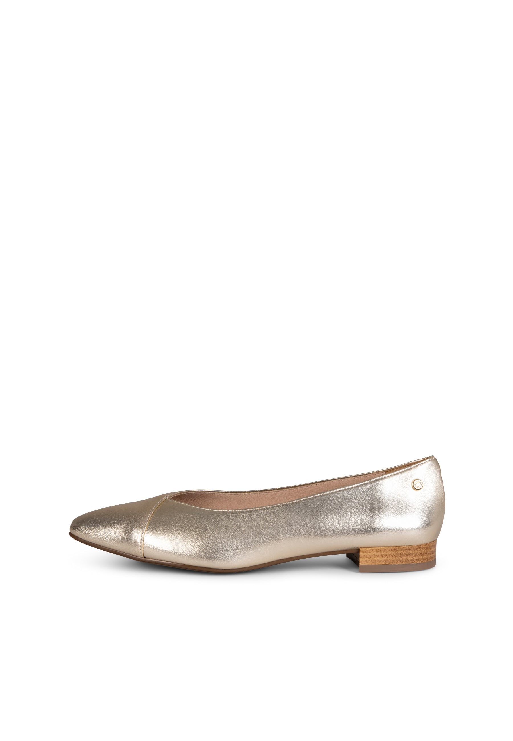 MARIE - Zapatos de tacón Bajo de punta fina PLATINO