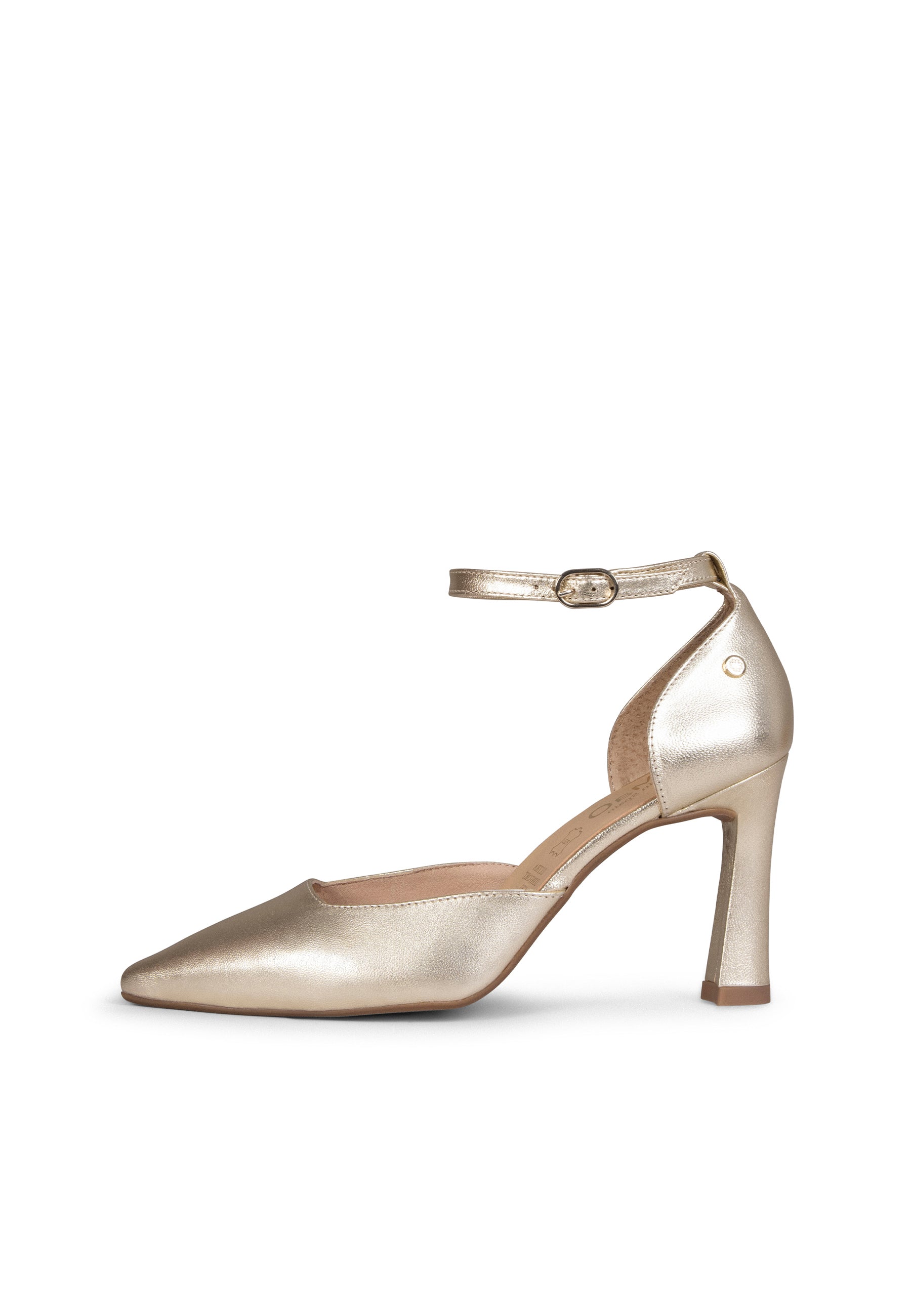 AINHOA - Zapato de tacón punta fina PLATINO