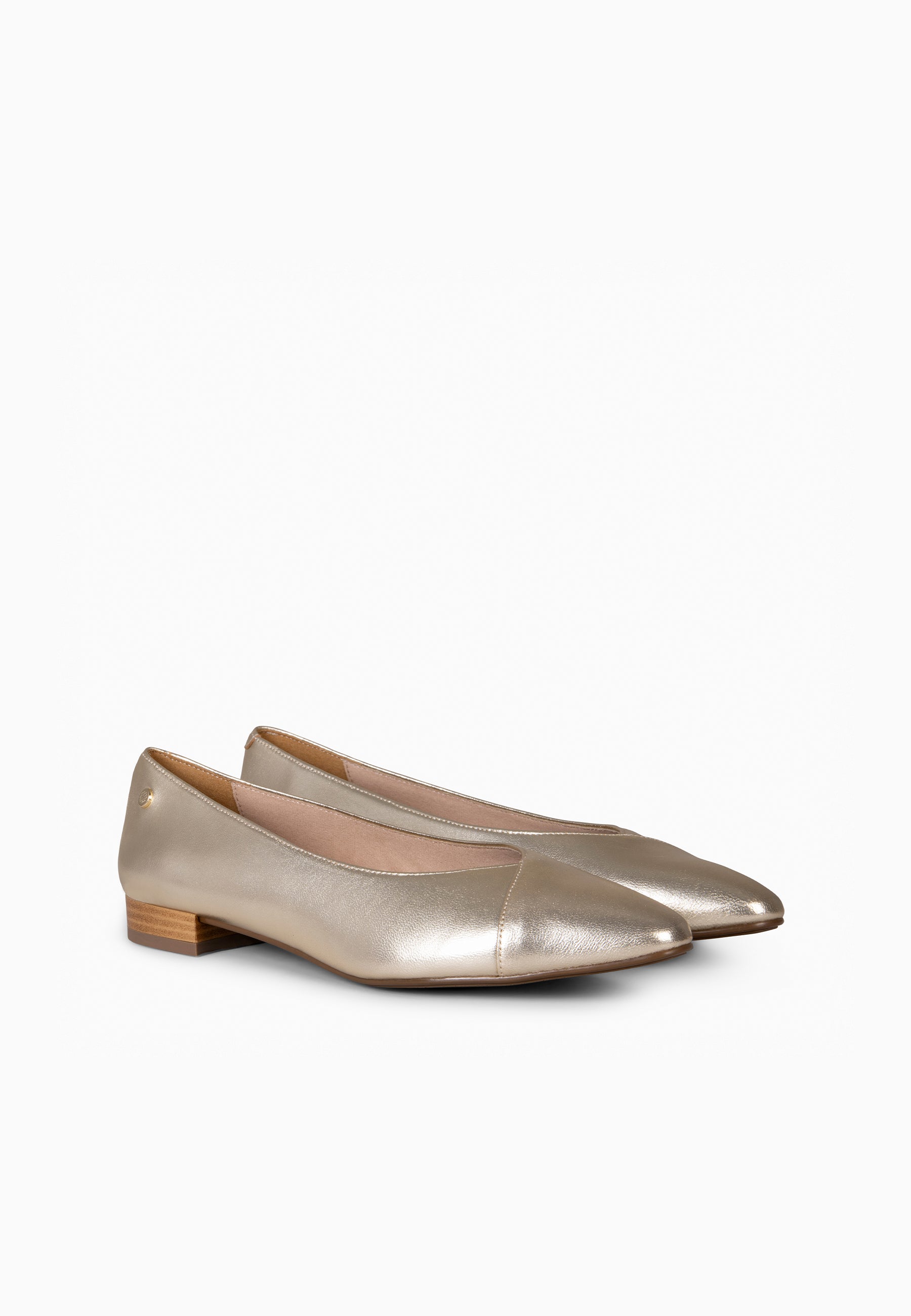 MARIE - Zapatos de tacón Bajo de punta fina PLATINO