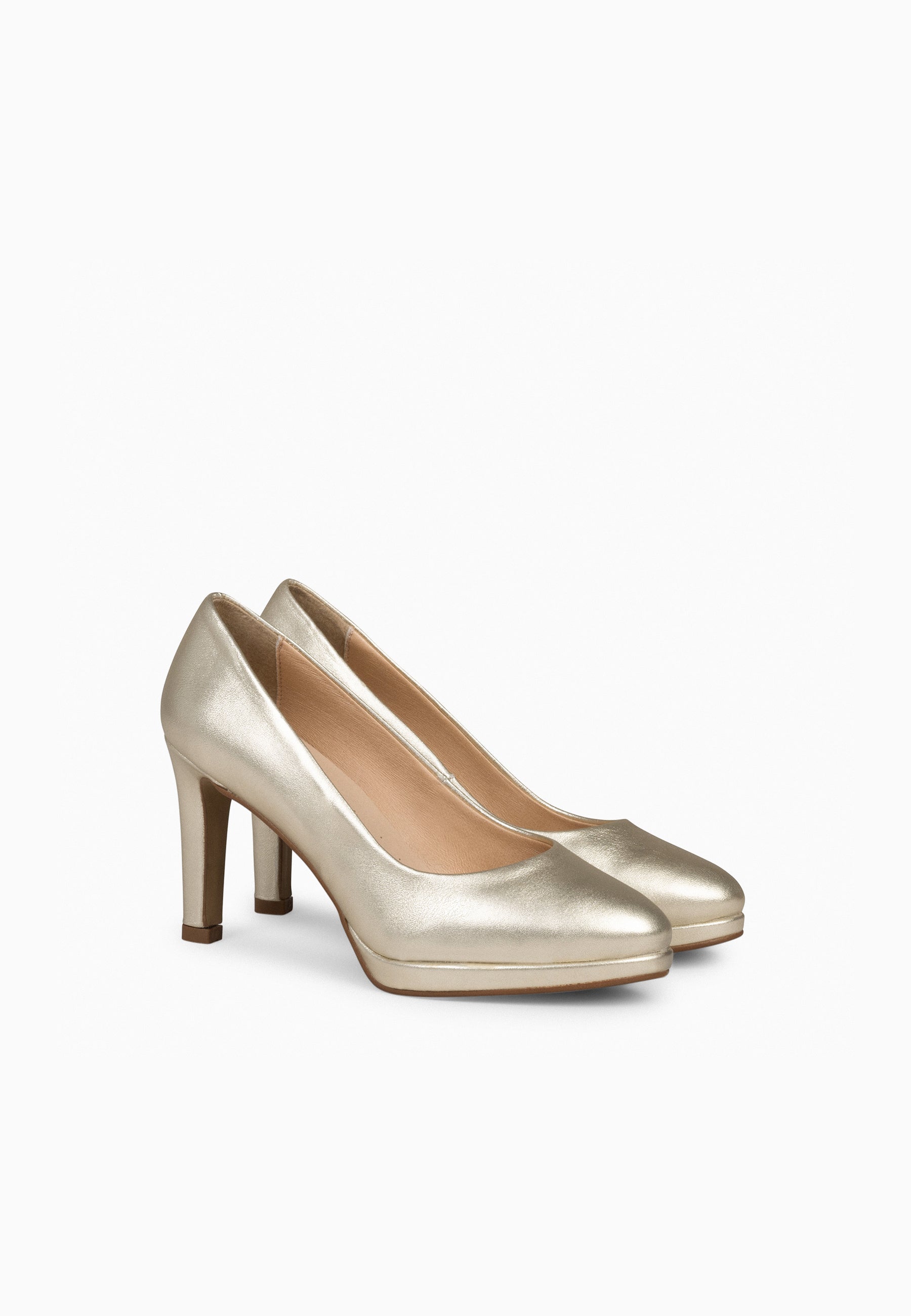 PLATAFORMA - Zapatos de tacón alto y plataforma PLATINO