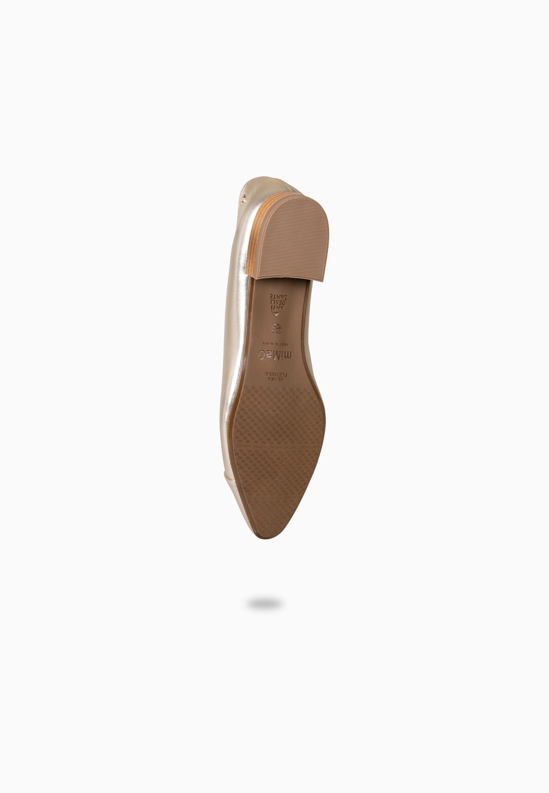 MARIE - Zapatos de tacón Bajo de punta fina PLATINO