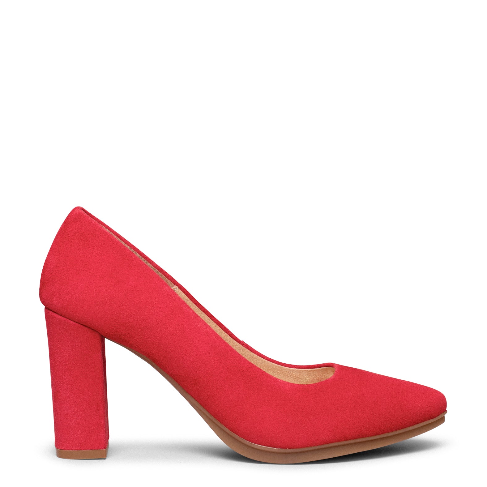 URBAN - Zapatos de tacón alto de ante ROJO