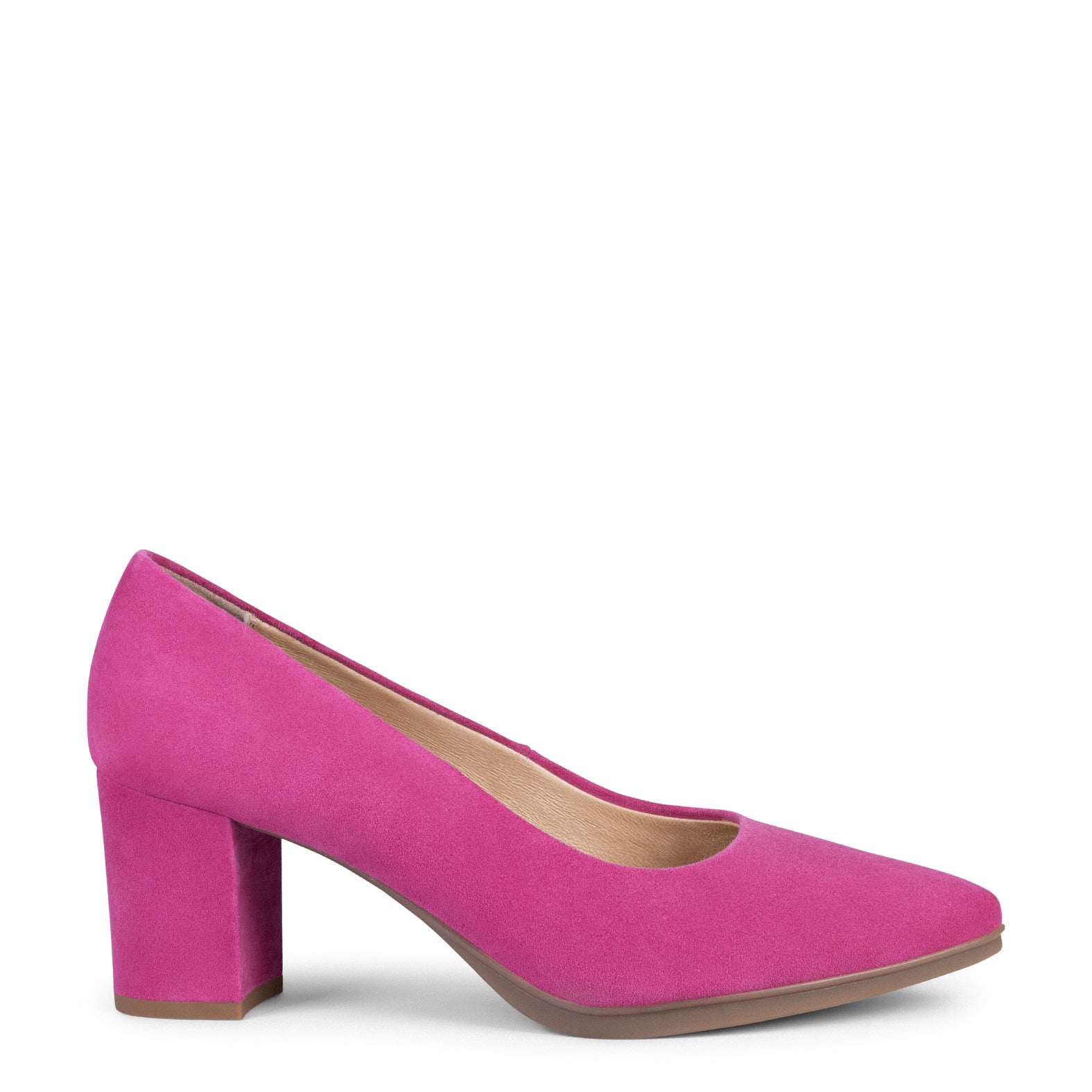 URBAN S - Zapato de tacón medio ante FUCSIA