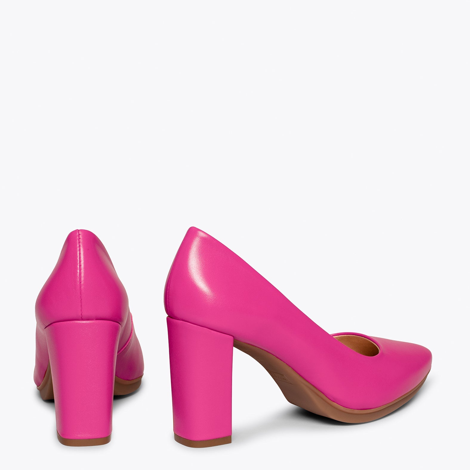URBAN SALON - Zapatos de tacón alto en napa FUCSIA