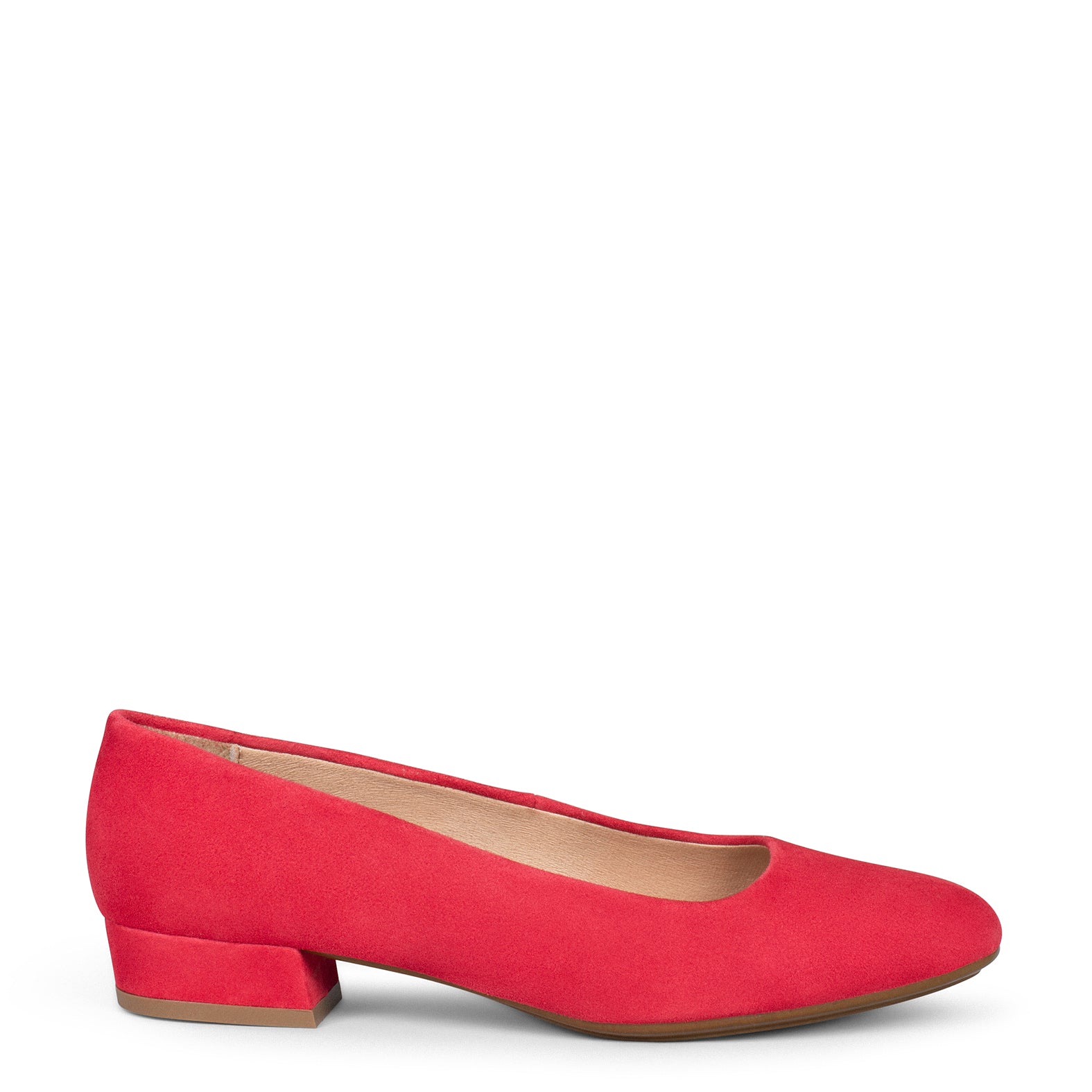 URBAN XS - Zapatos de tacón bajo de ante ROJO
