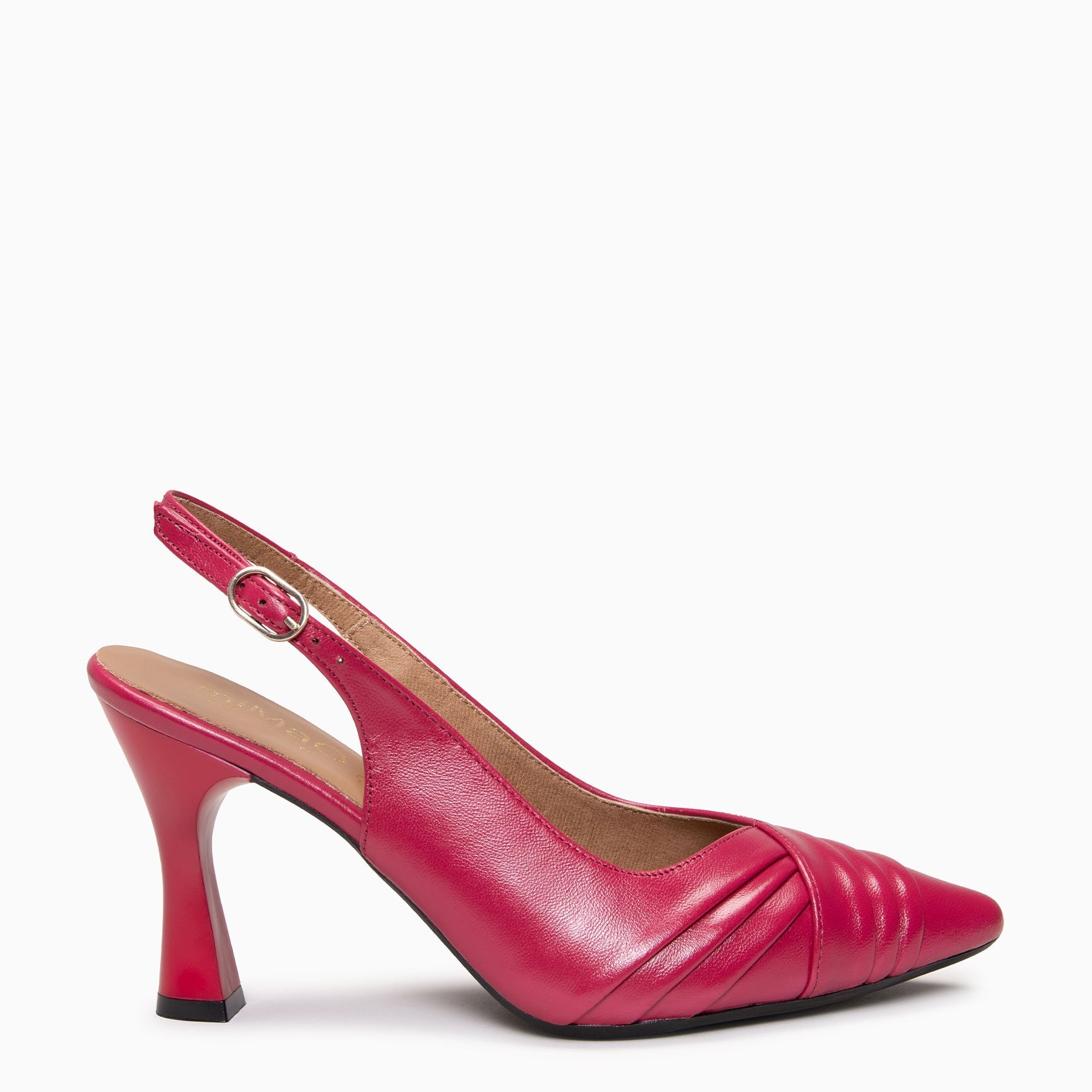 CARLA - Zapato de tacón alto destalonado CEREZA