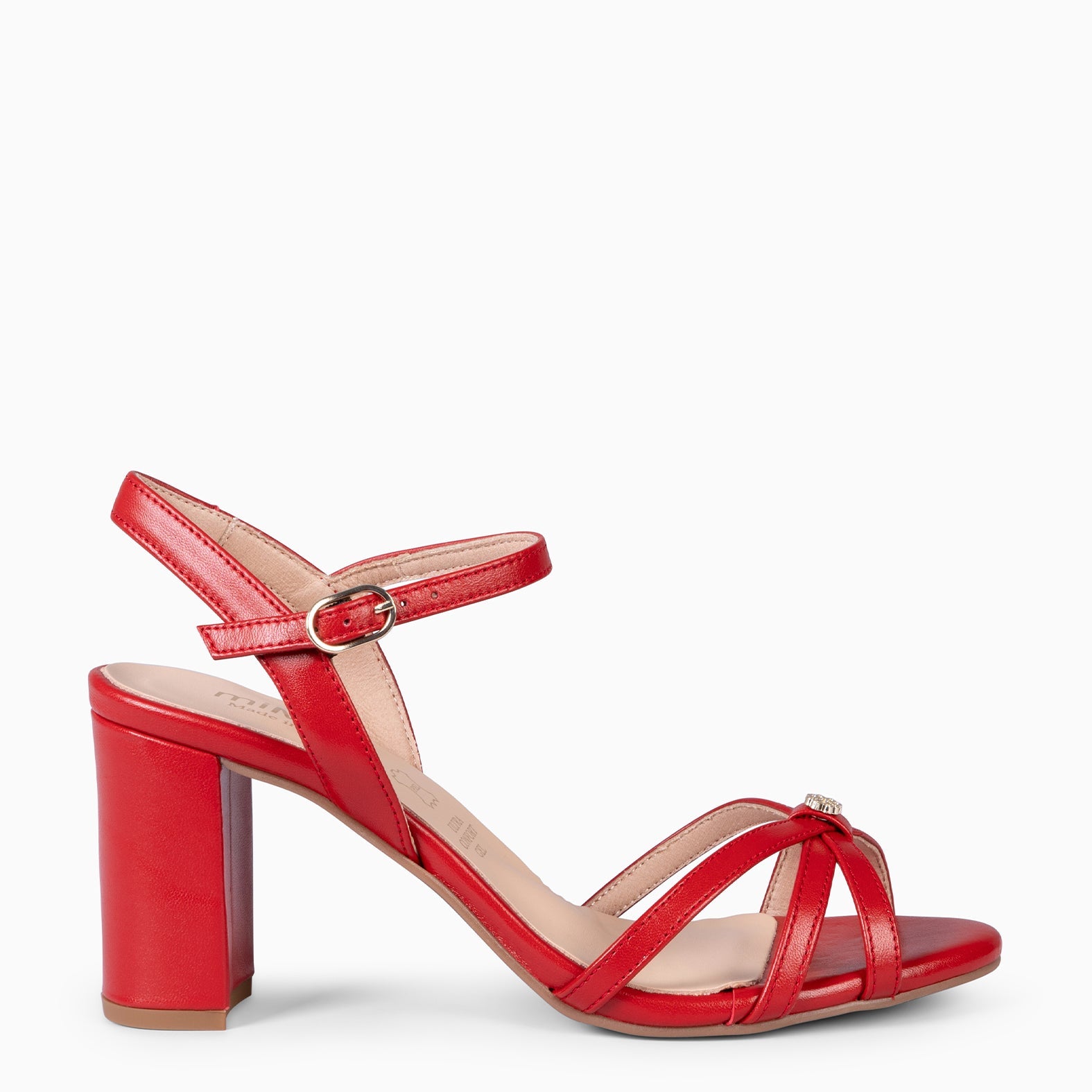 SONIA - SANDALIAS ELEGANTES DE TACÓN ALTO ROJO