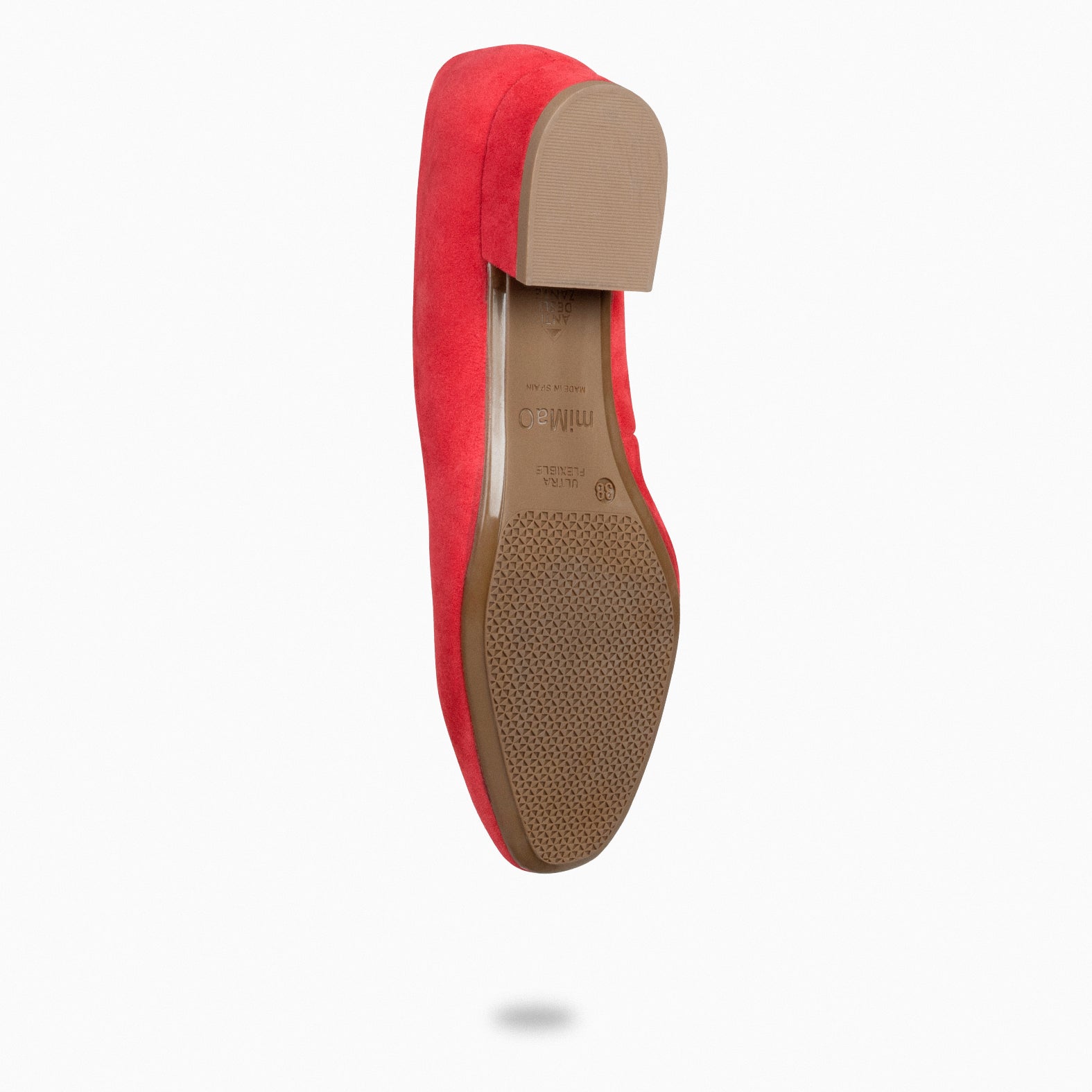 URBAN XS - Zapatos de tacón bajo de ante ROJO