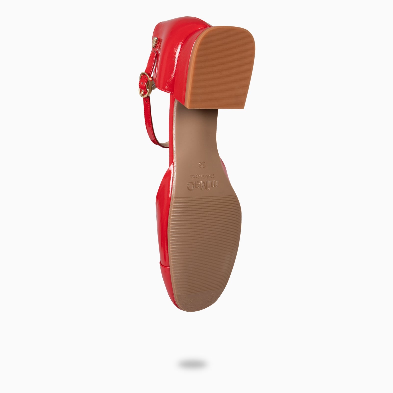 EMILY - ZAPATOS DE TACÓN BAJO ROJO