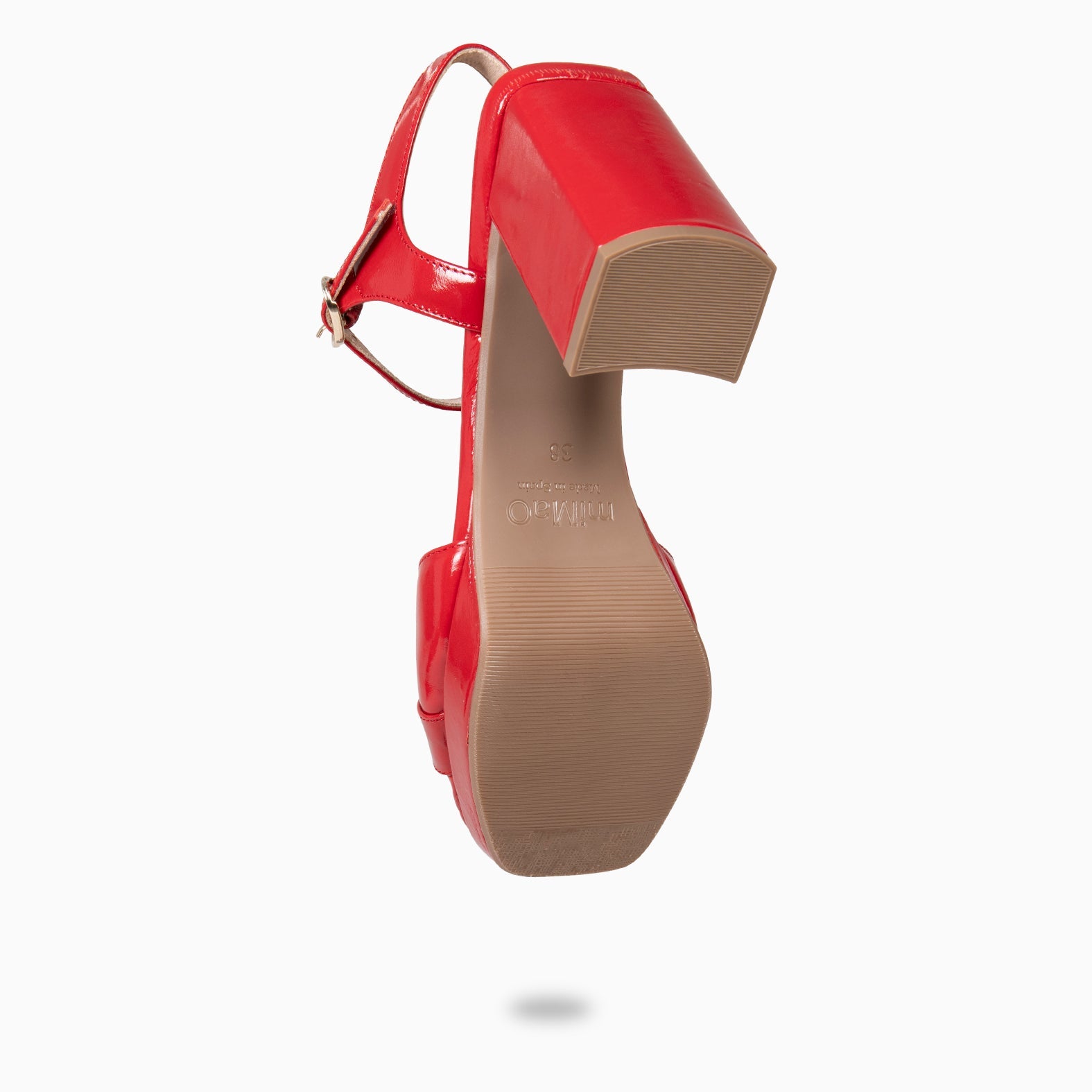 MICHELLE - ZAPATOS DE DE MUJER DE TACÓN ANCHO ROJO