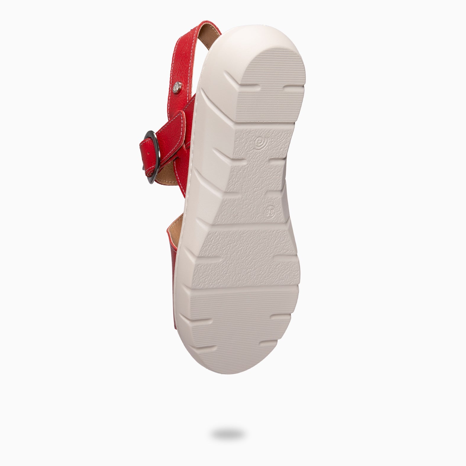 NATURA – Sandalias con plantilla Extraíble ROJO