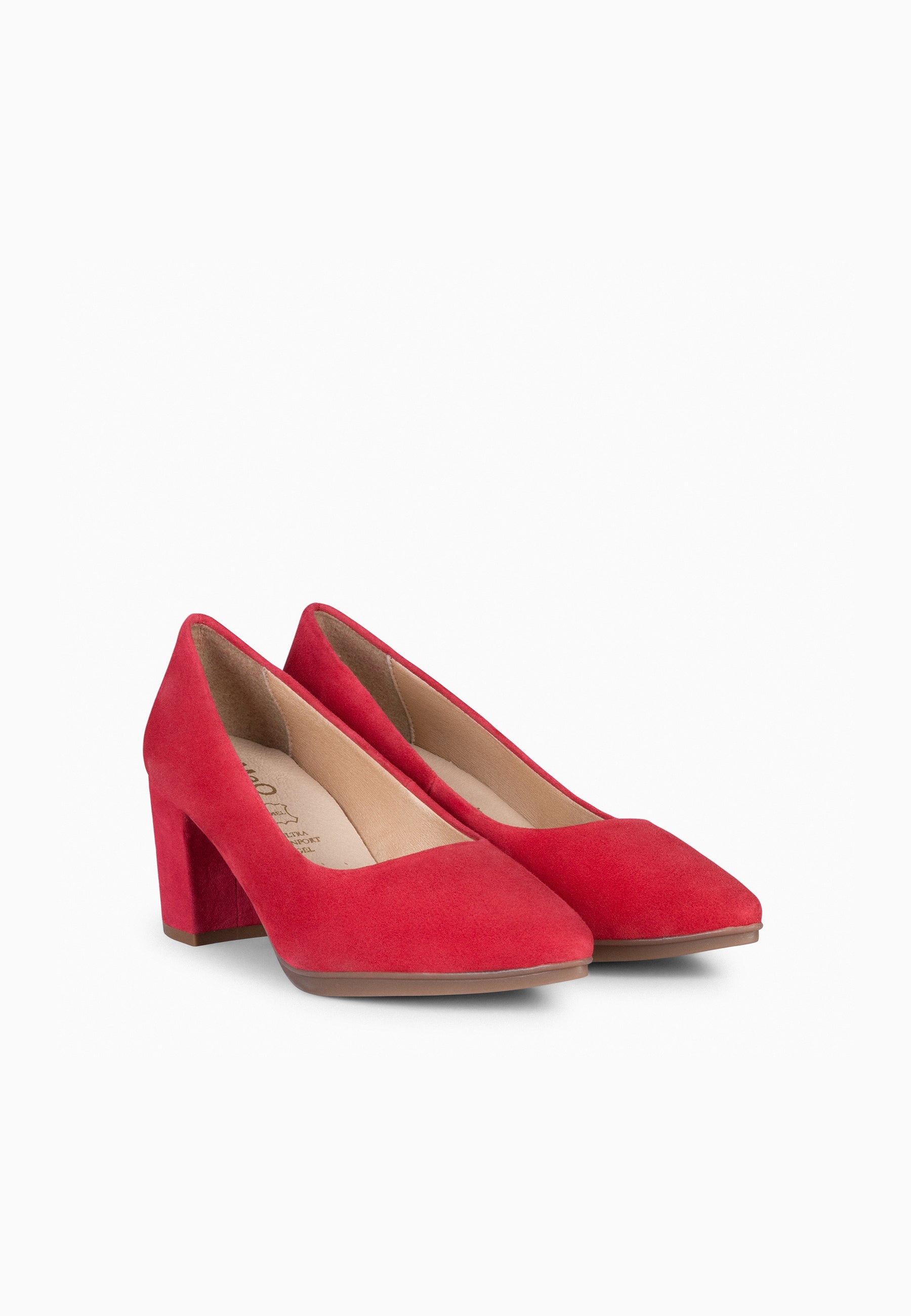 URBAN S - Zapato de tacón medio ante ROJO